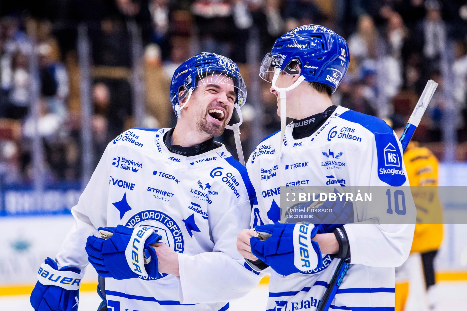 Leksands Eddie Larsson jublar