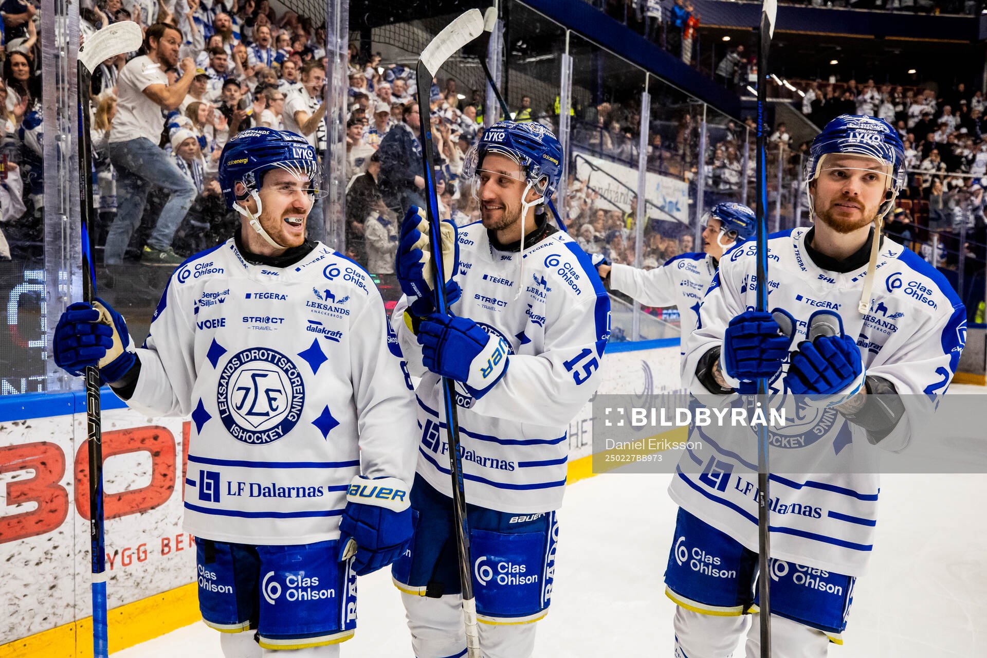 Leksands Matt Caito och Max Veronneau och Lucas Elvenes