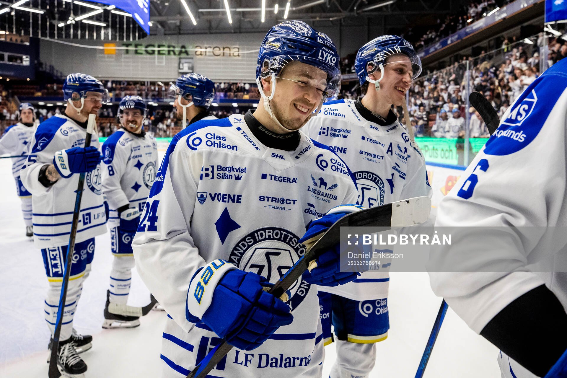 Leksands Arvid Eljas jublar