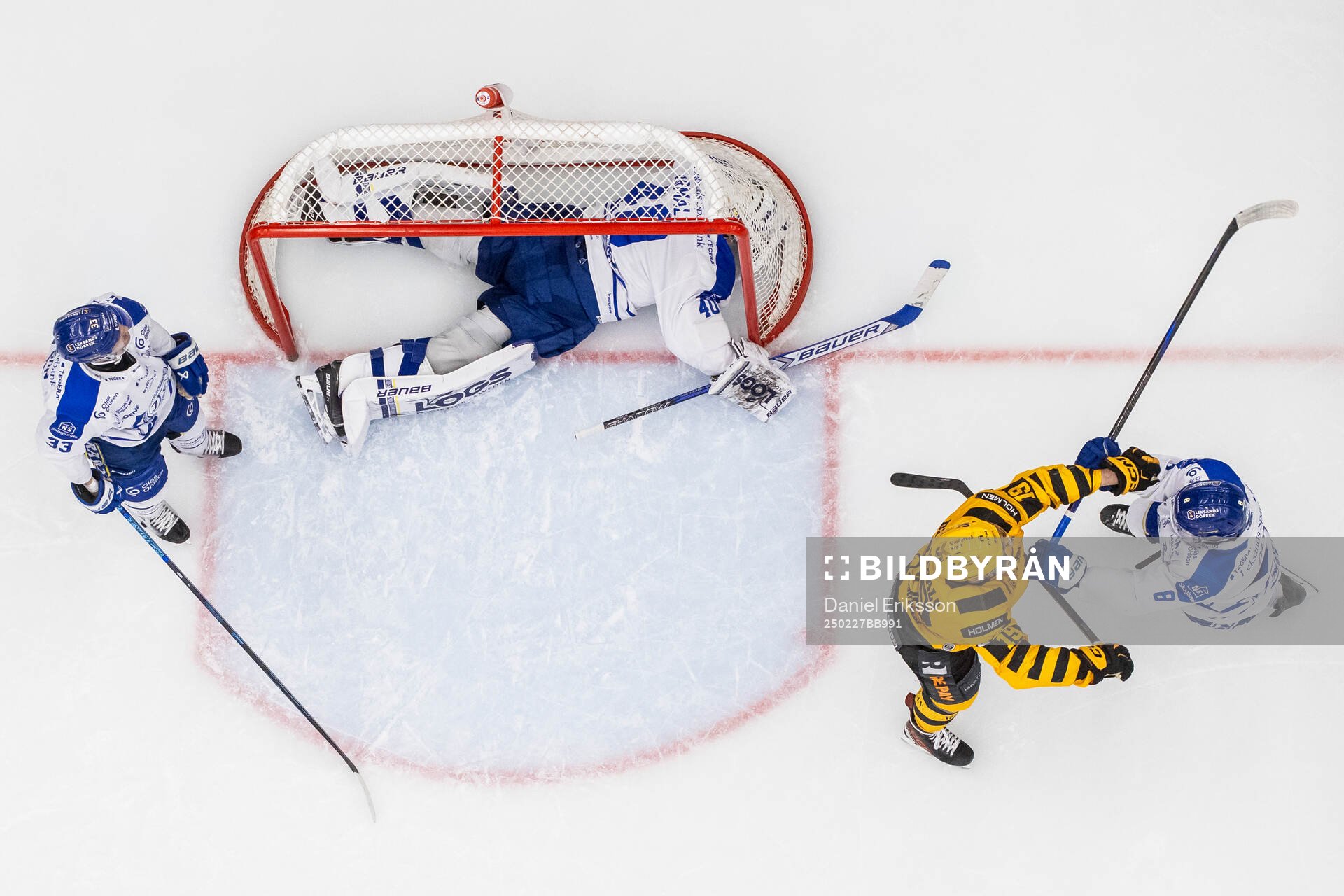 Leksands målvakt Mantas Armalis och Skellefteås Martins