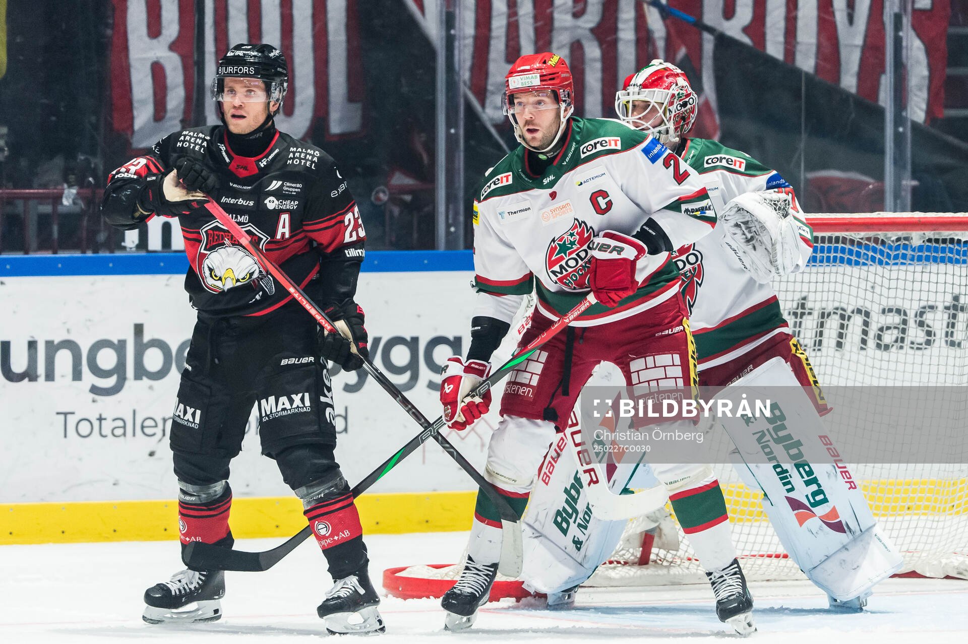 Malmö Redhawks Christoffer Forsberg och Modos David