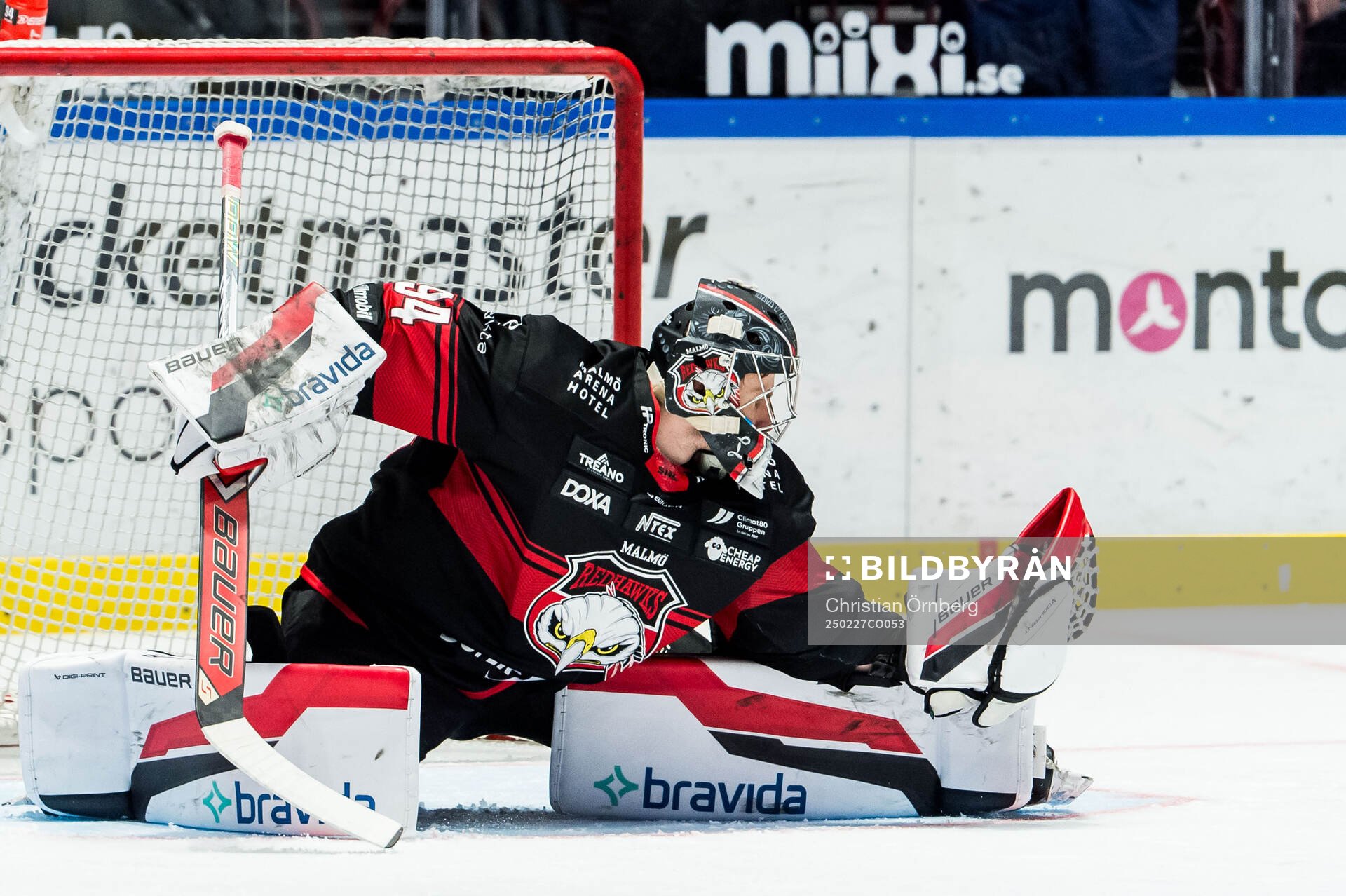 Malmö Redhawks målvakt Marek Langhamer
