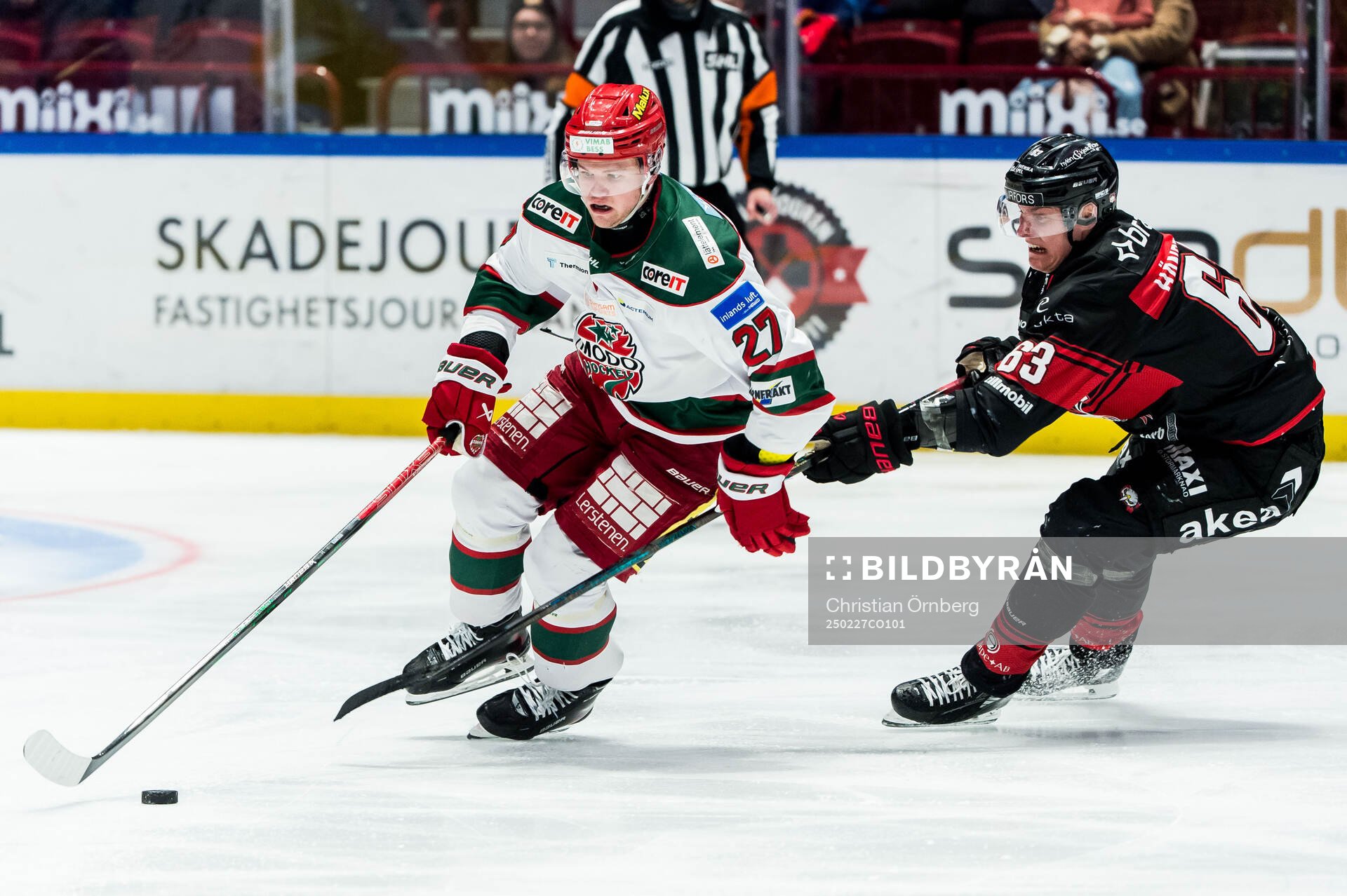 Modos Mattias Norlinder och Malmö Redhawks Fredrik