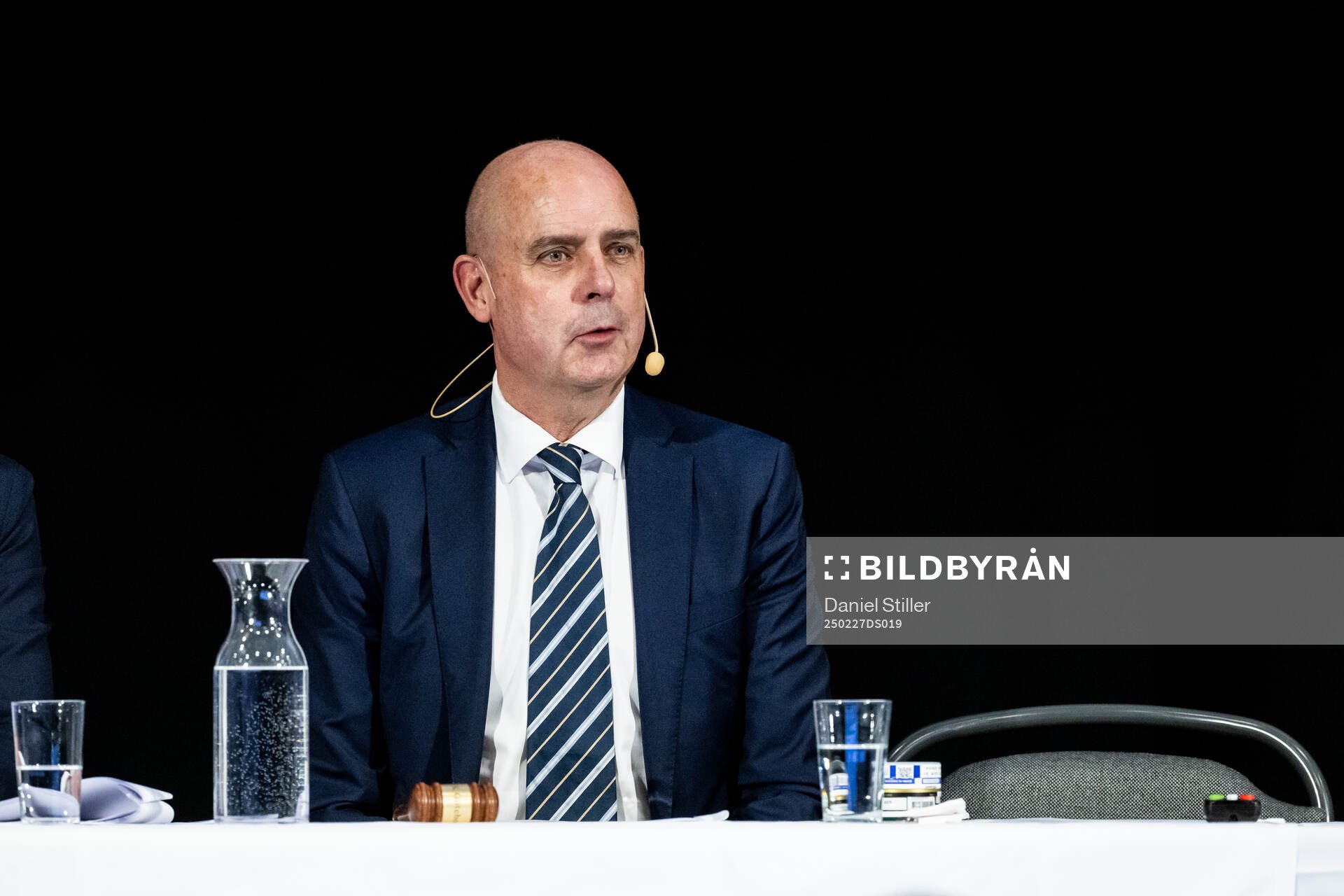 Mötesordförande Anders Strid