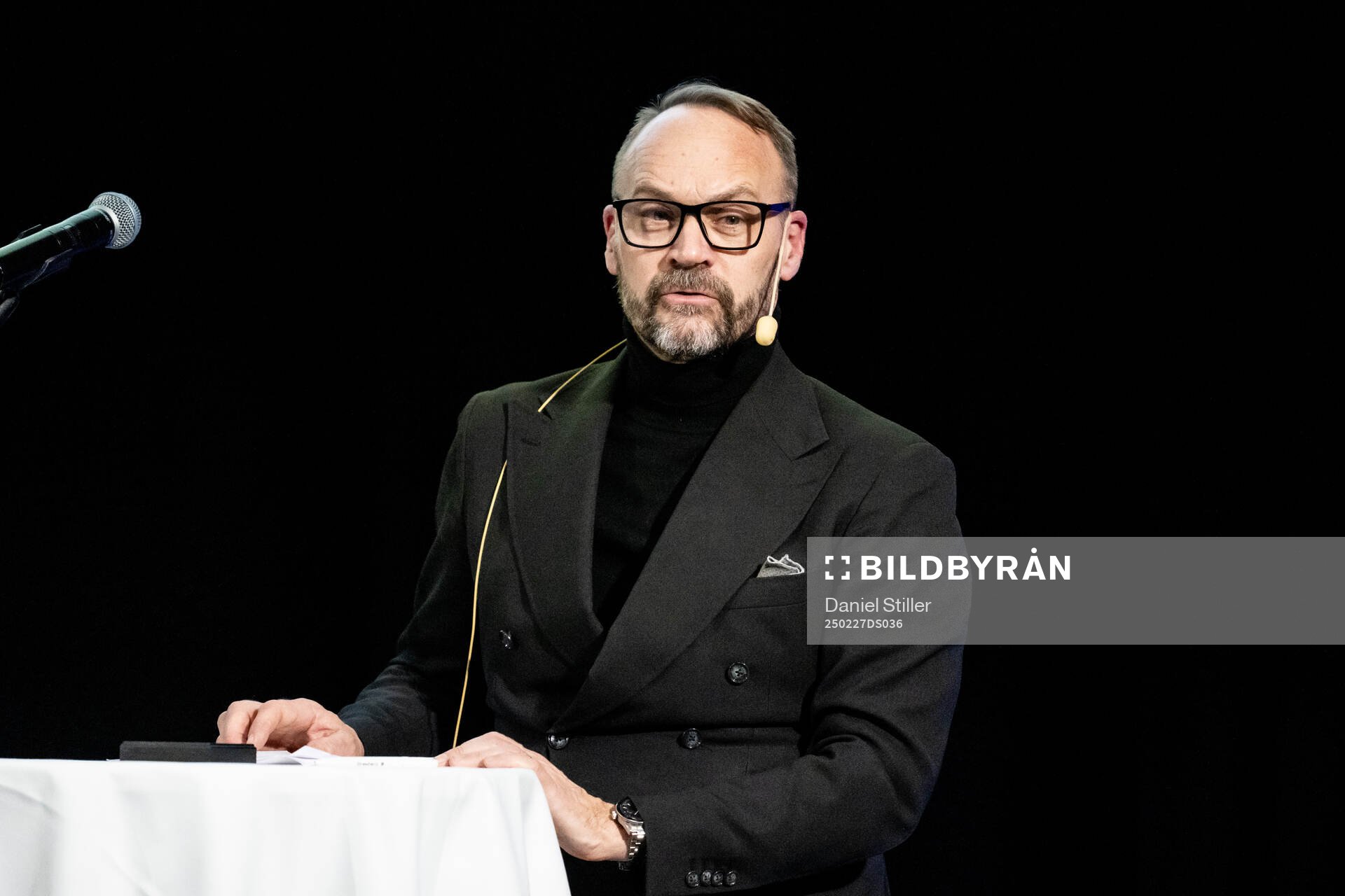 Valberedningens ordförande Olof Myhrman under IFK Göteborgs årsmöte den 27 februari 2025 i Göteborg. 