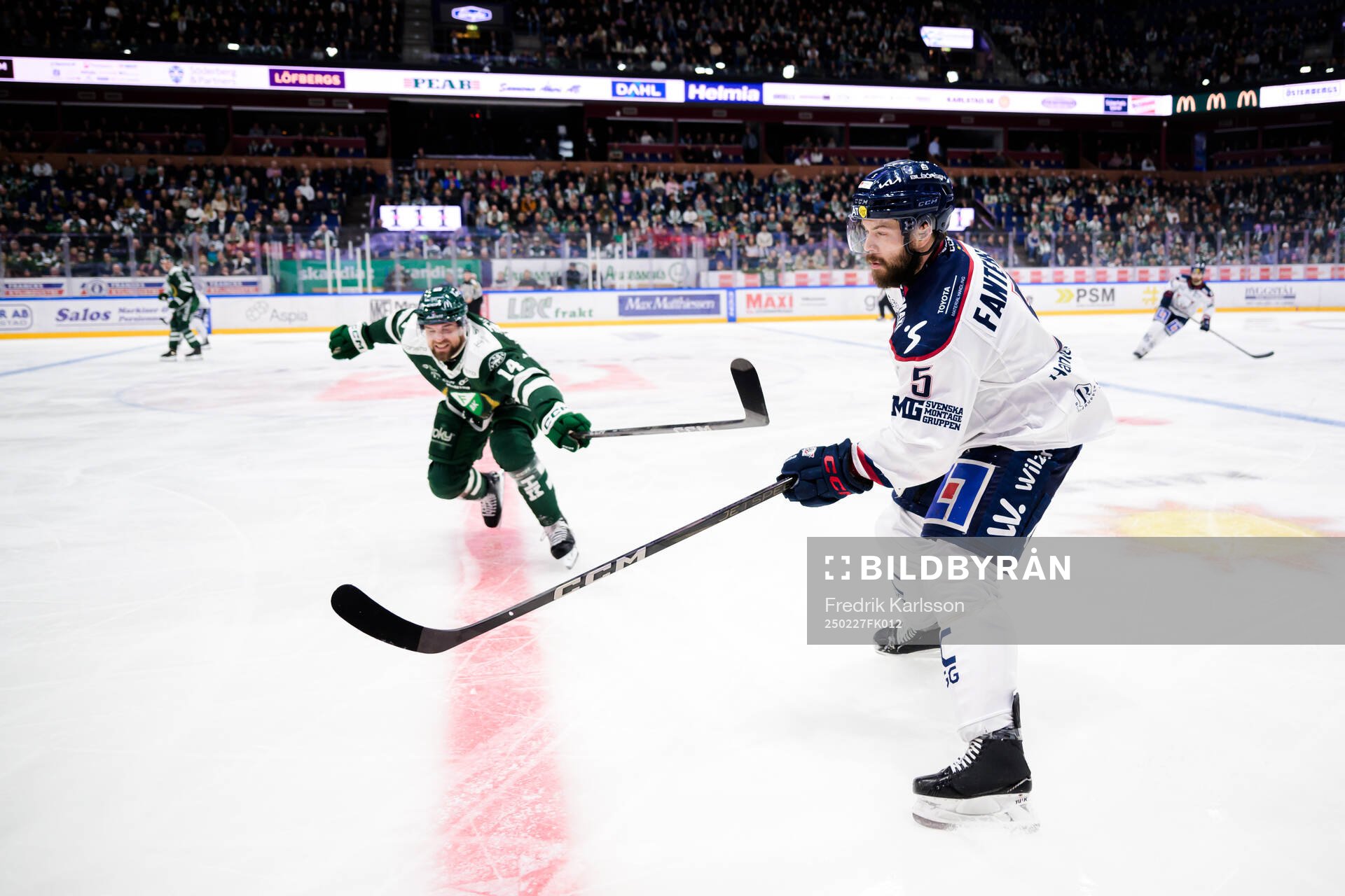 Färjestads Henrik Björklund och Linköpings Oscar