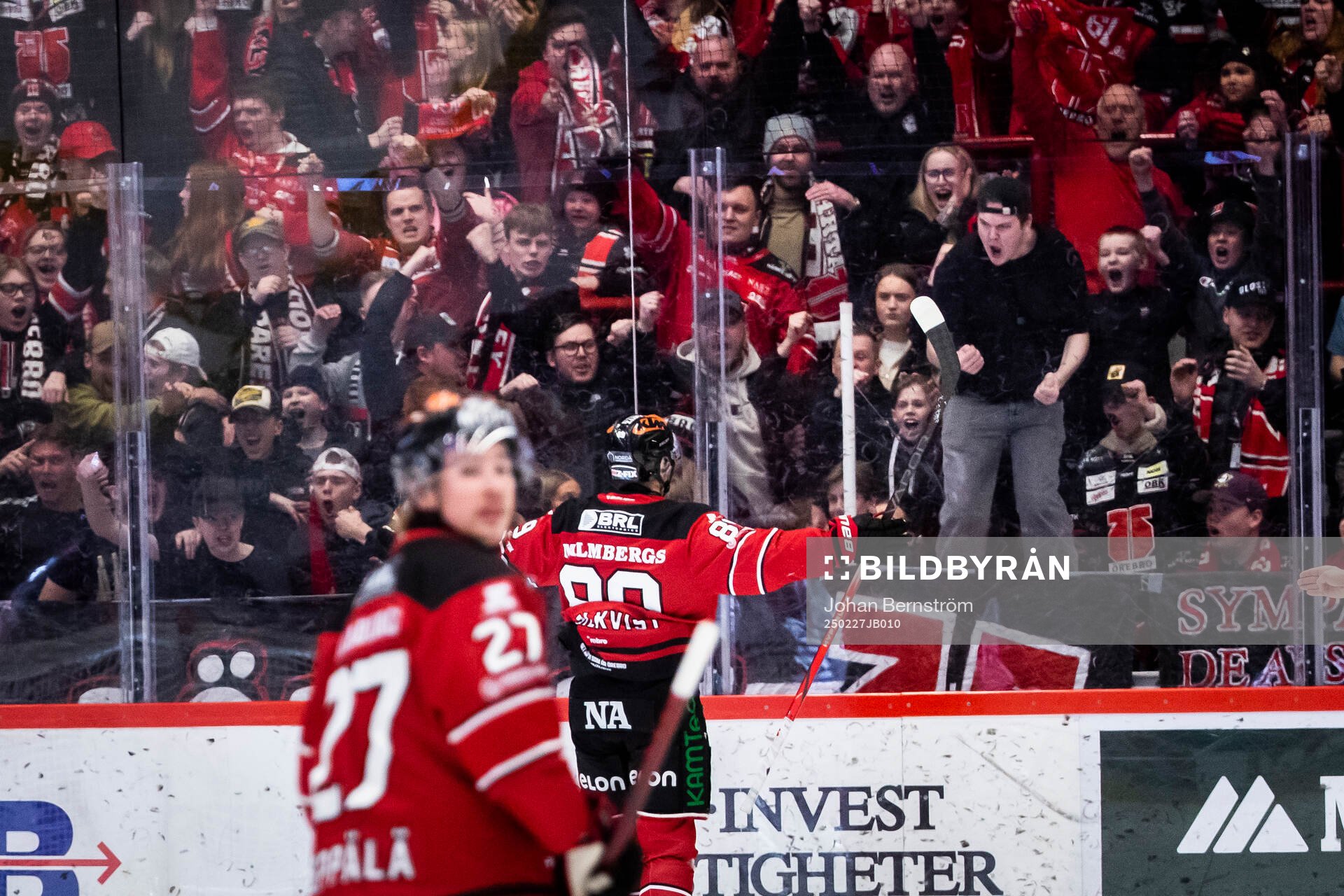Örebros Patrik Karlkvist jublar vid 1-0