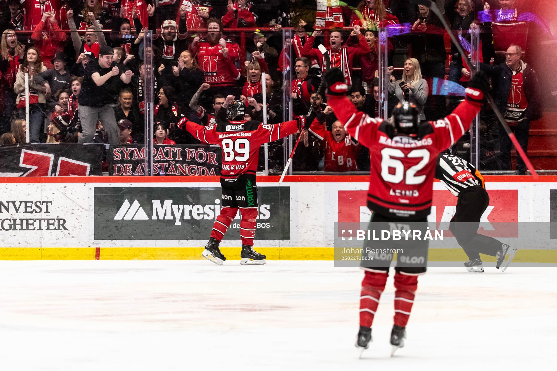 Örebros Patrik Karlkvist jublar