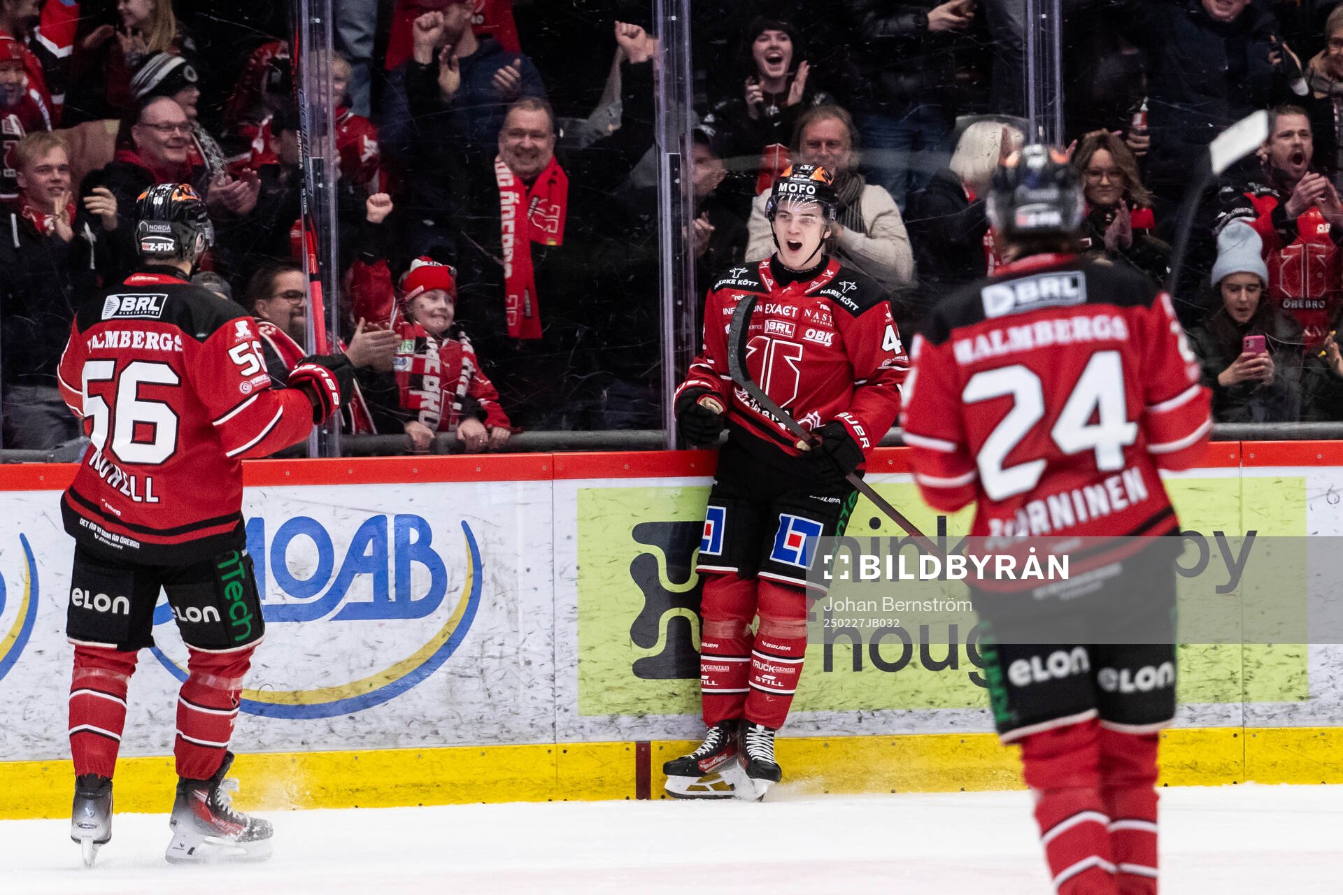 Örebros Melvin Fernström jublar