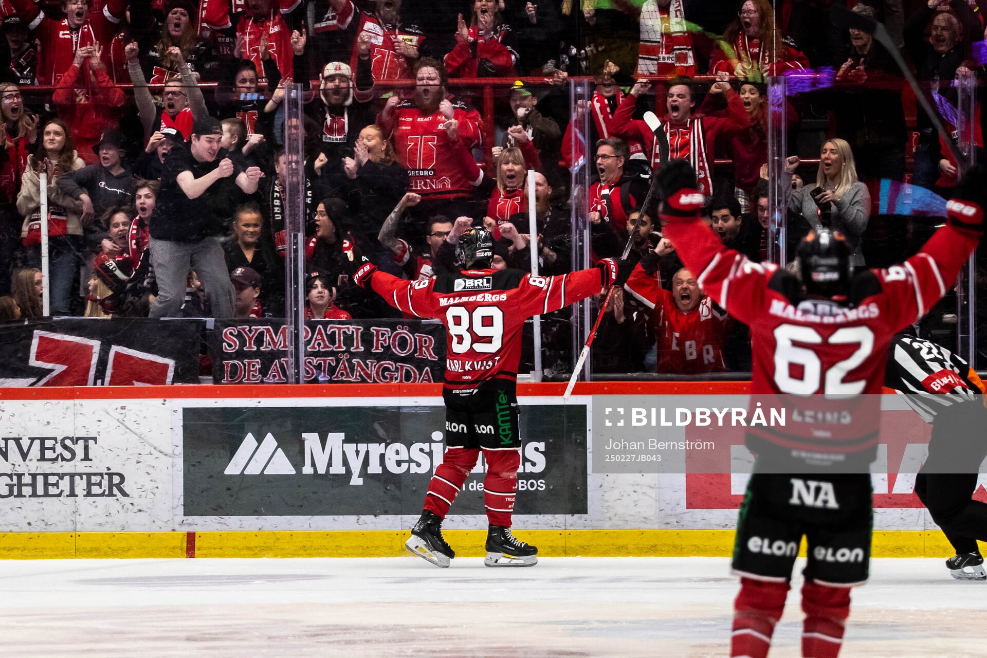 Örebros Patrik Karlkvist jublar