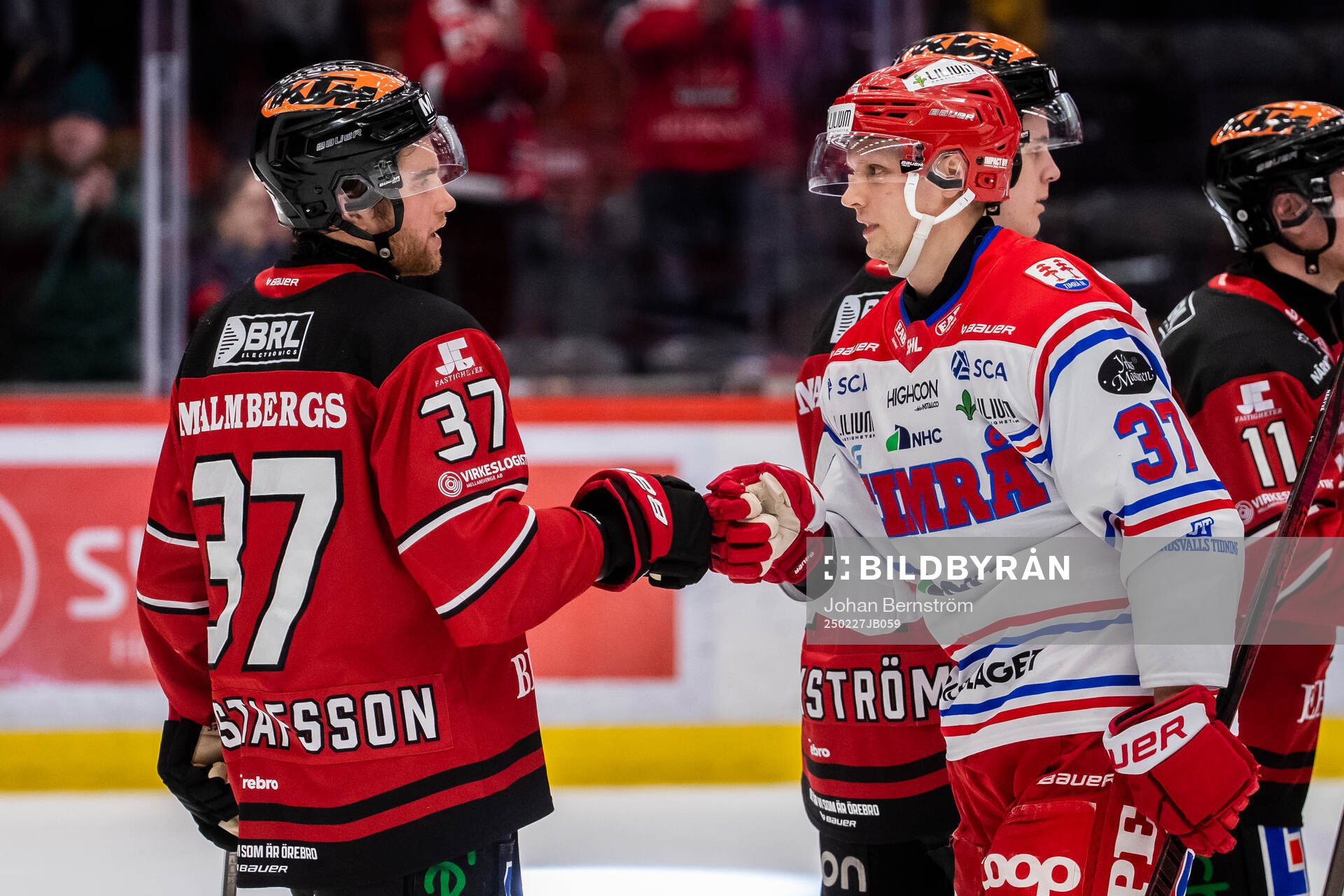 Örebros Glenn Gustafsson och Timrås Kristian Näkyvä