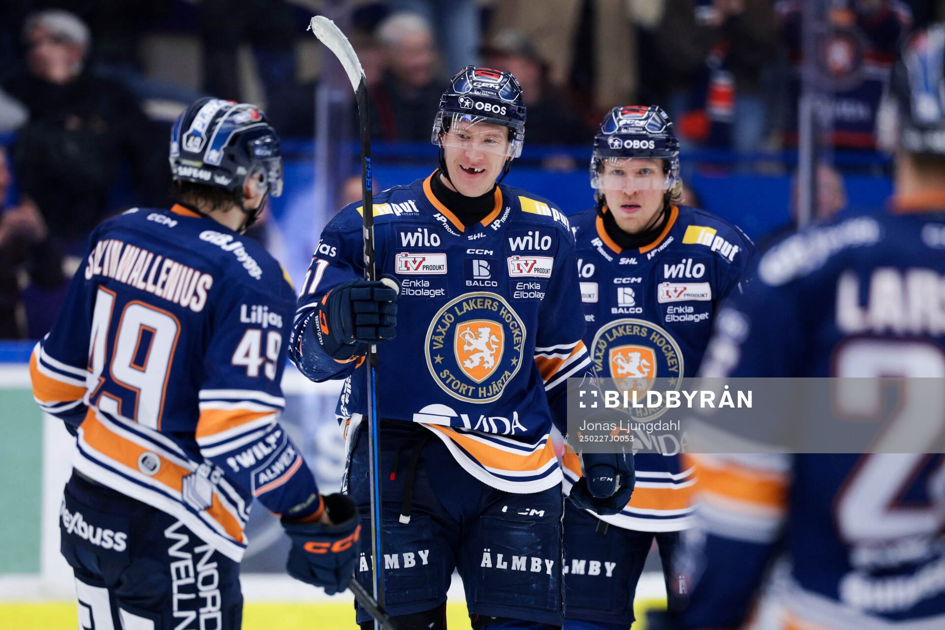 Växjös Emil Sylvegård jublar