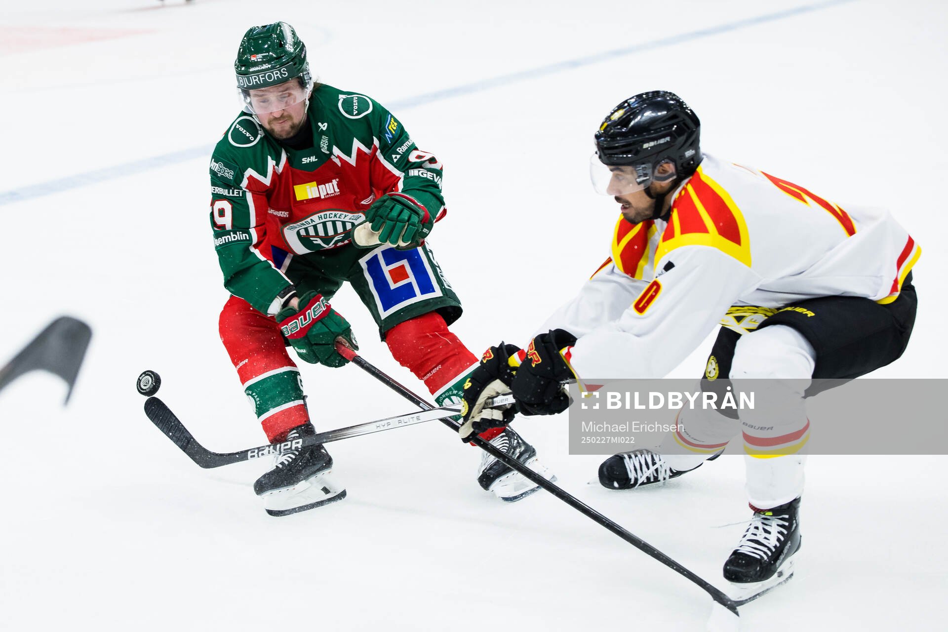 Frölundas Linus Weissbach och Brynäs Tyler Vesel