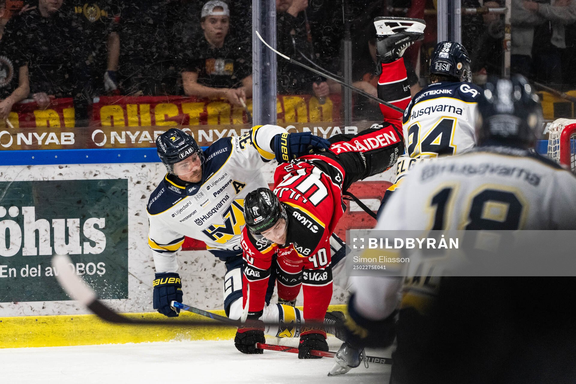 HV71s Oscar Engsund och Luleås David Lilja