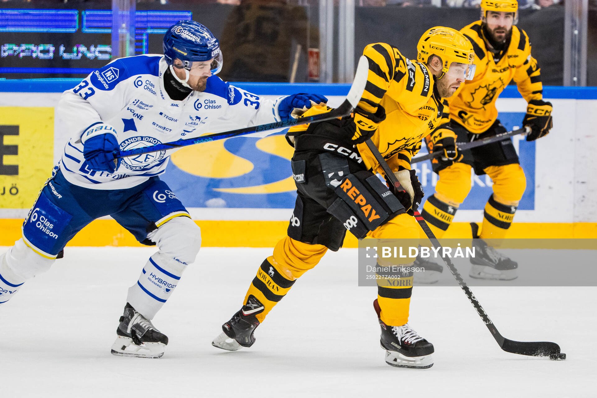 Leksands Eddie Larsson och Skellefteås Oscar Lindberg