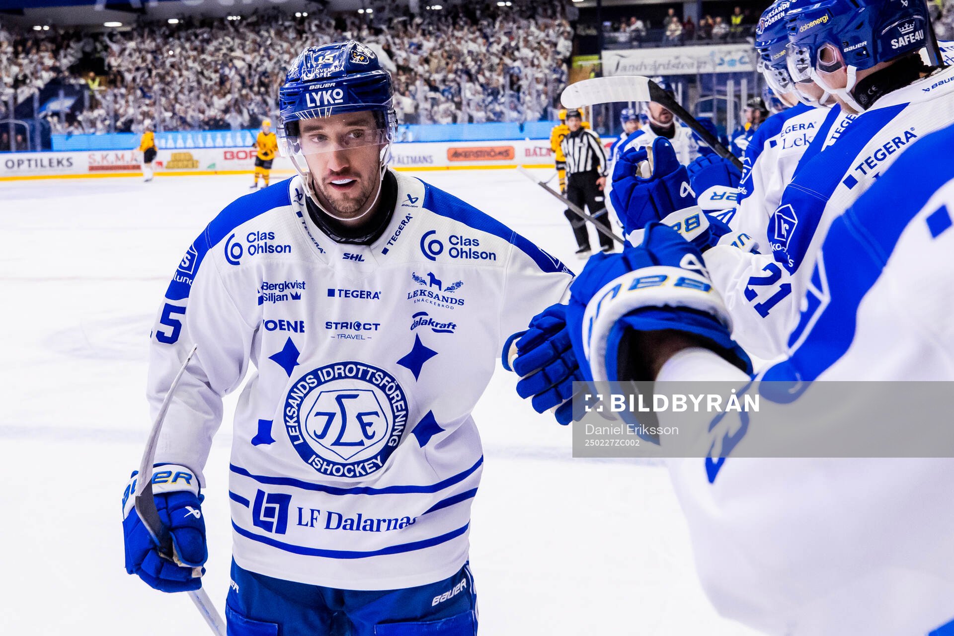 Leksands Max Veronneau jublar