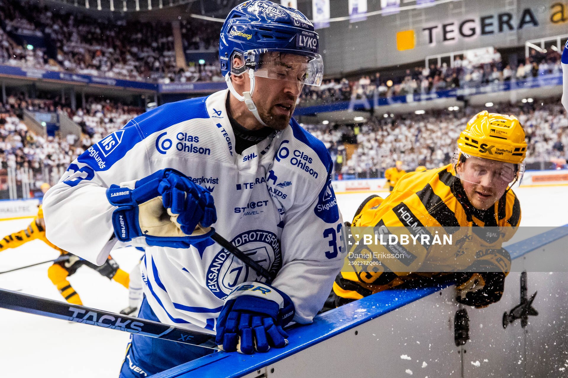 Leksands Eddie Larsson och Skellefteås Ludvig Warg
