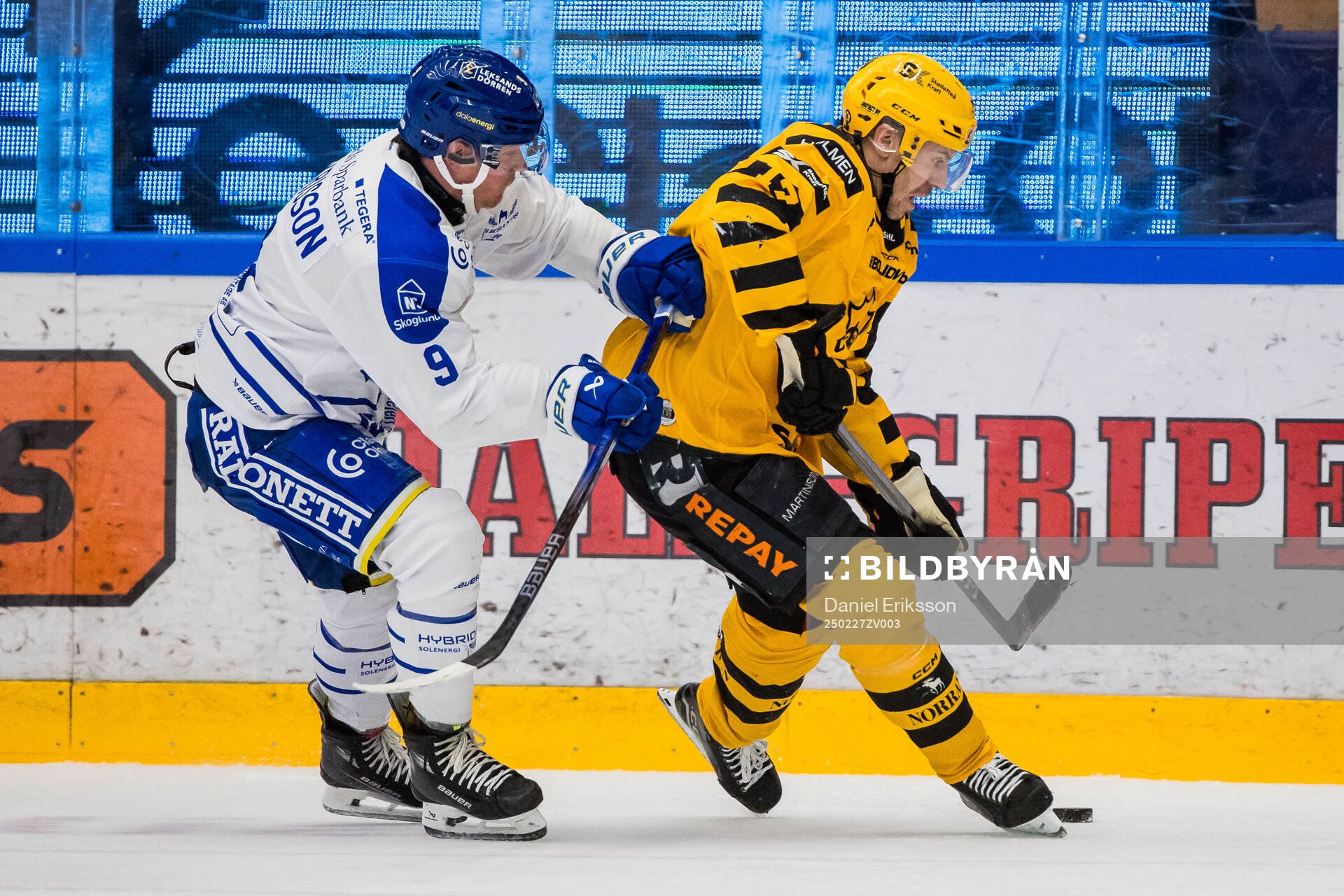Leksands Patrik Zackrisson och Skellefteås Pär Lindholm