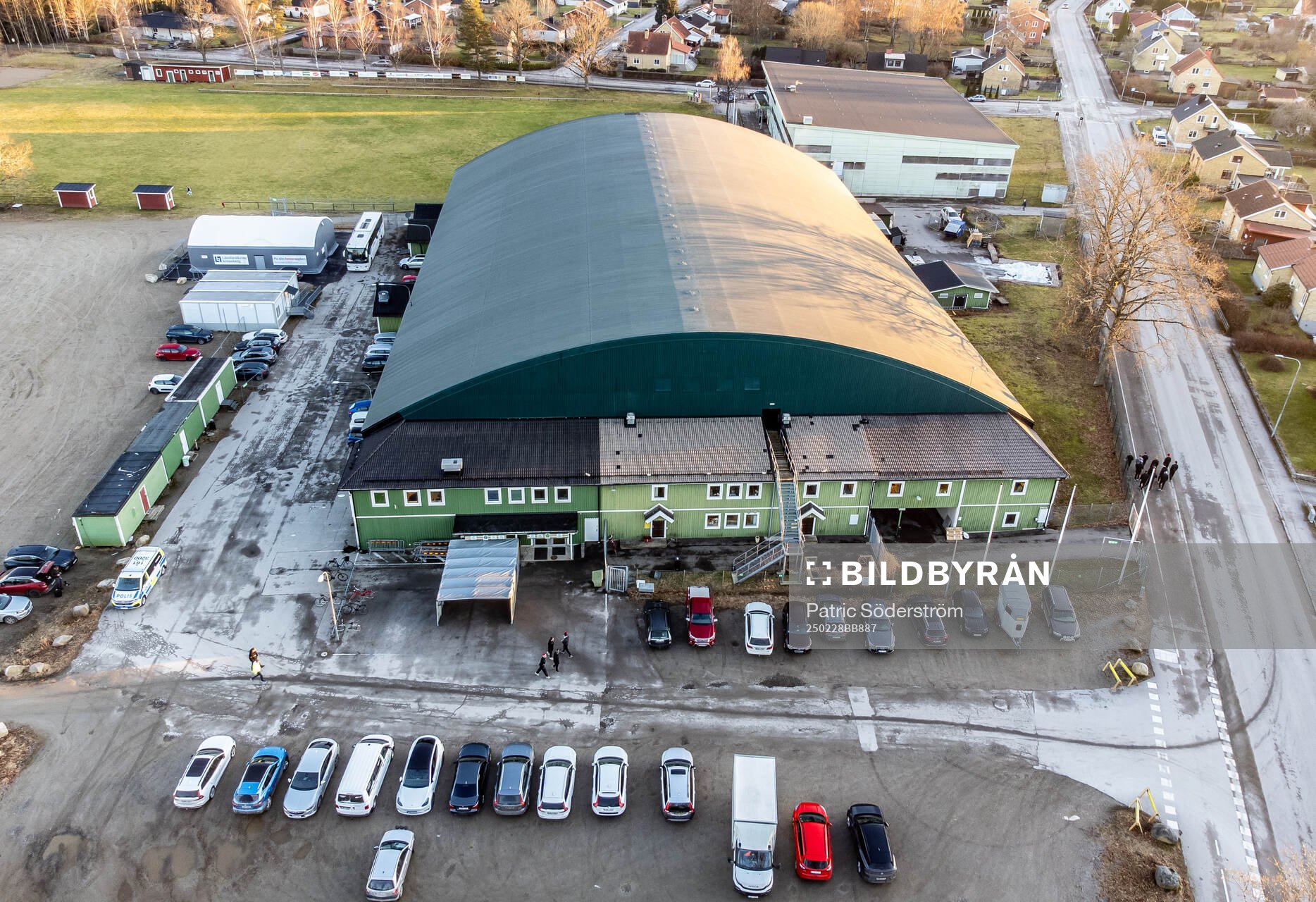 Exteriör vy över Dackehallen