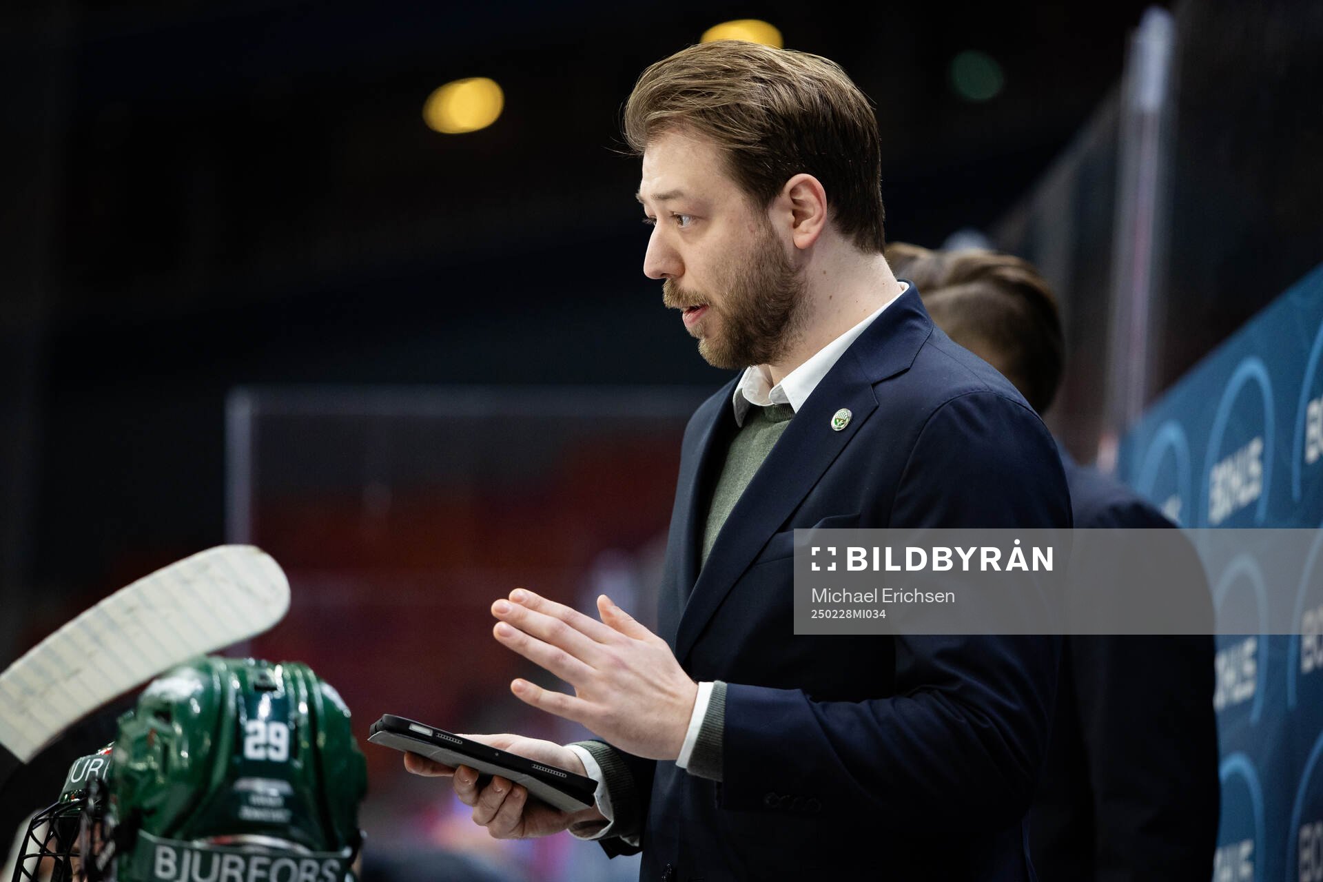 Frölundas assisterande tränare Marcus Anselm