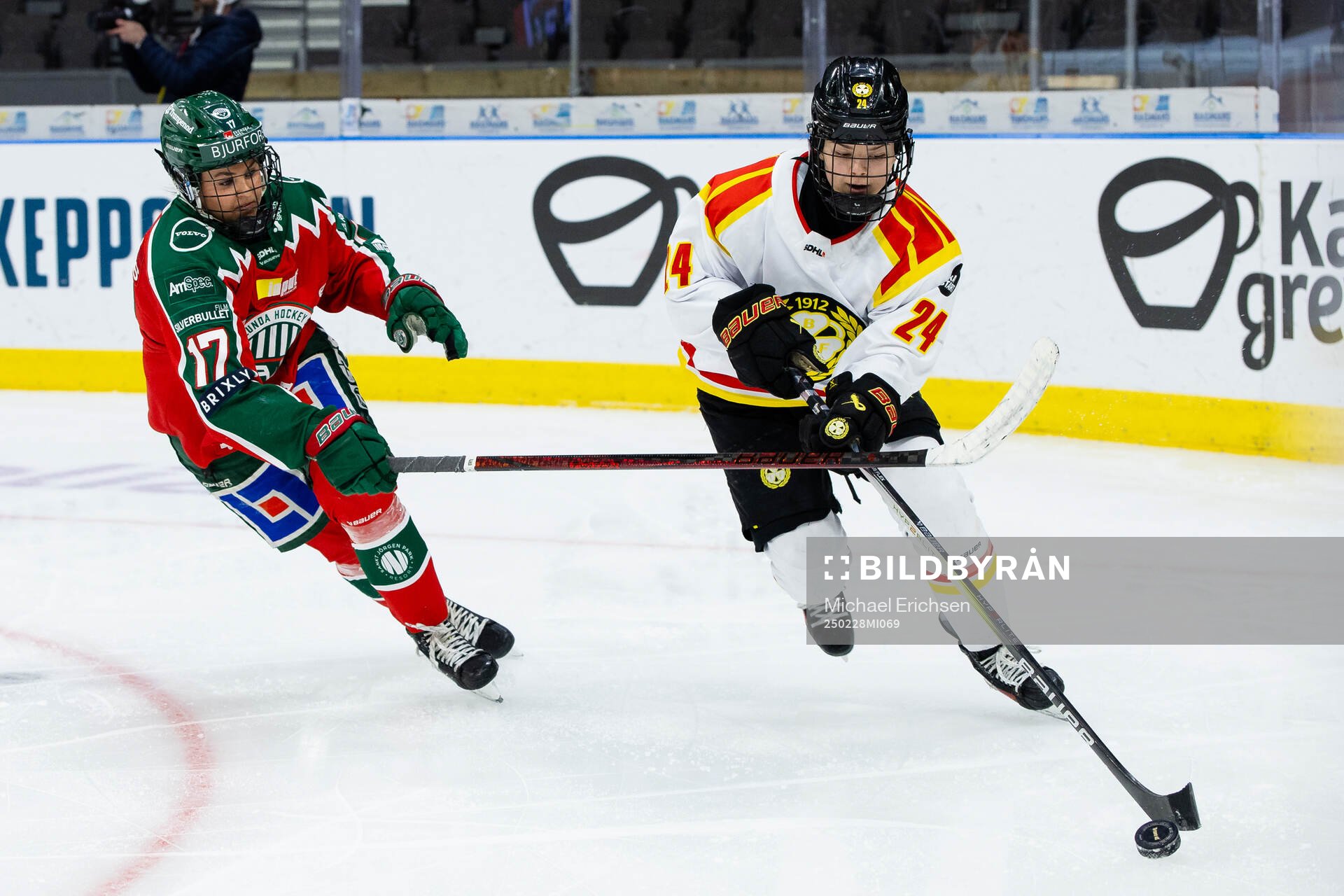 Frölundas Sofie Lundin och Brynäs Sara Cajanova
