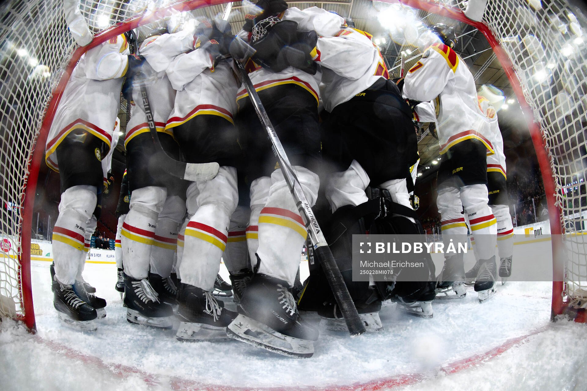 Brynäs spelare jublar