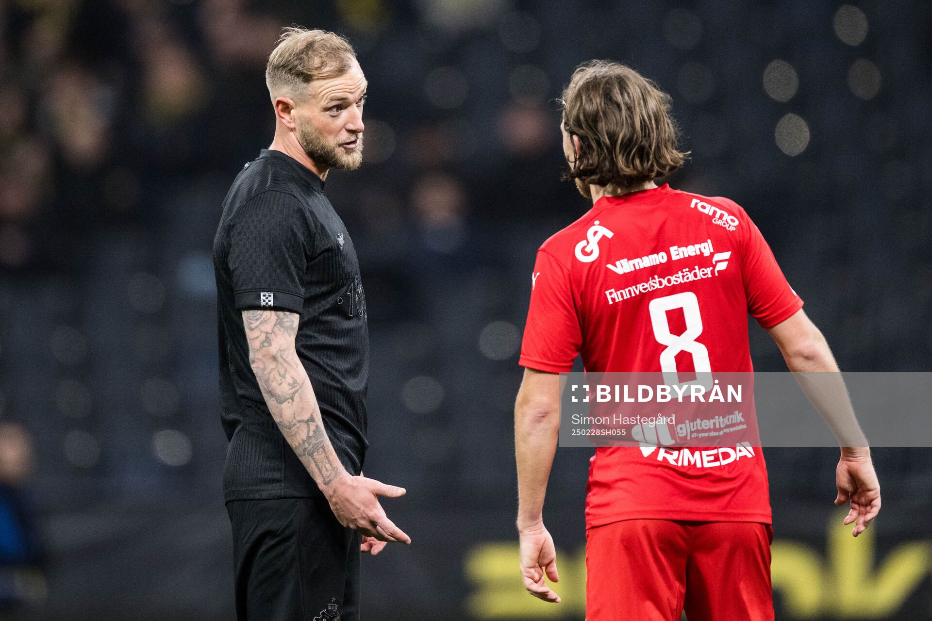 AIKs John Guidetti och Värnamos Axel Björnström