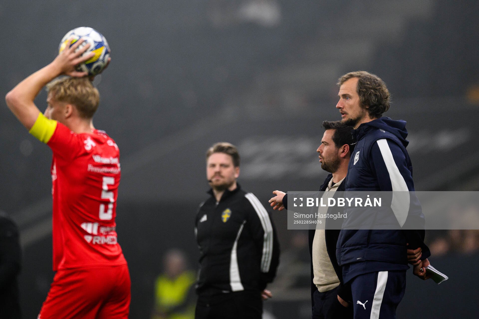 Värnamos tränare Robin Asterhed och tränare Ferran Sibila