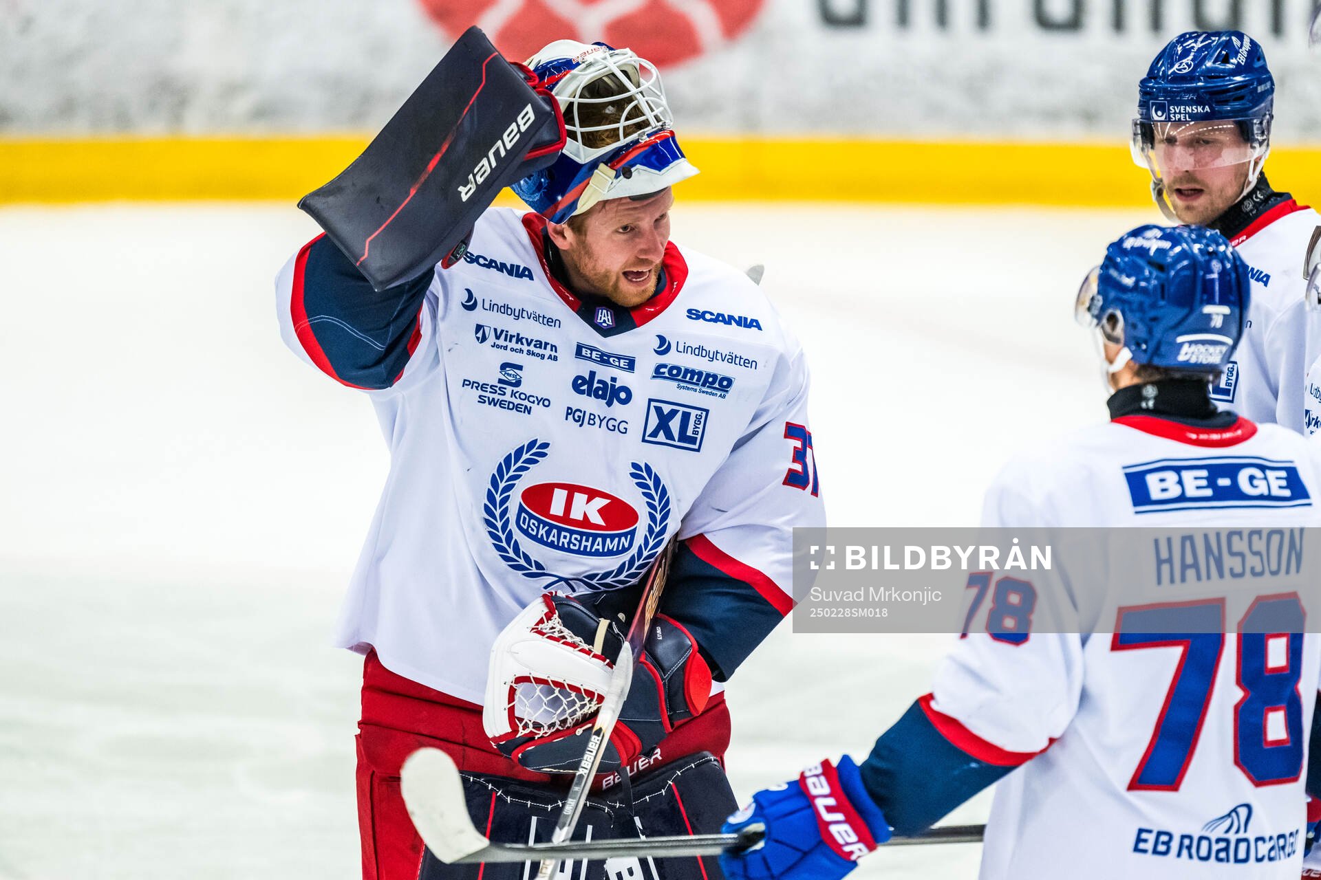 Oskarshamns målvakt Evan Cowley