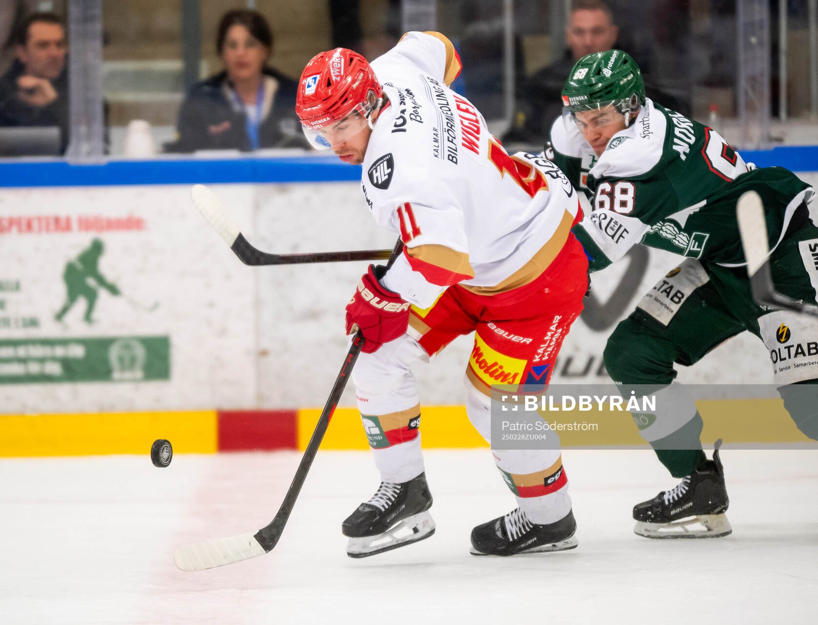 Kalmars Mathias Wigley och Tingsryds Theo Nordlund