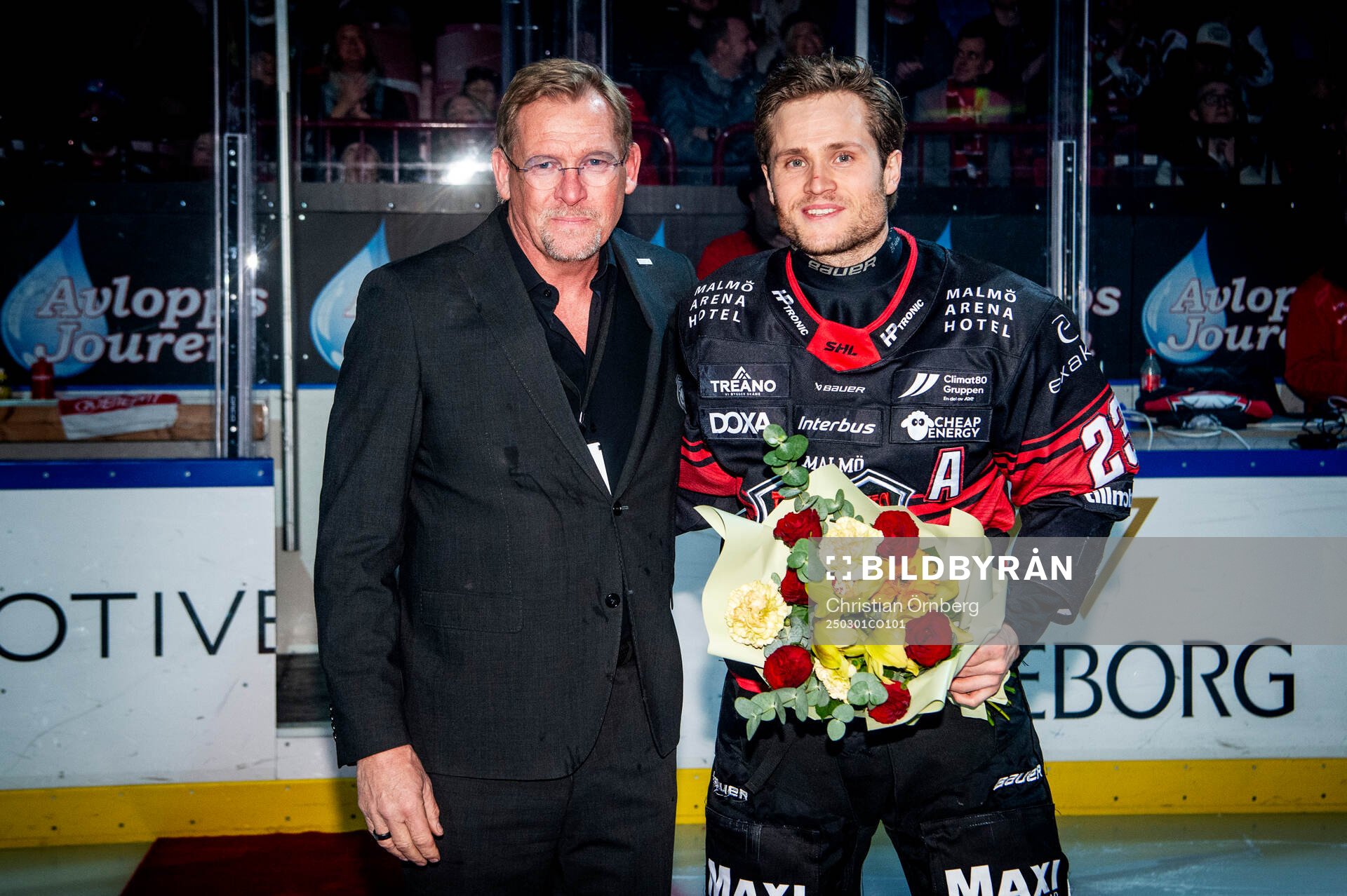 Christoffer Forsberg hyllades som Malmö Redhawks meste
