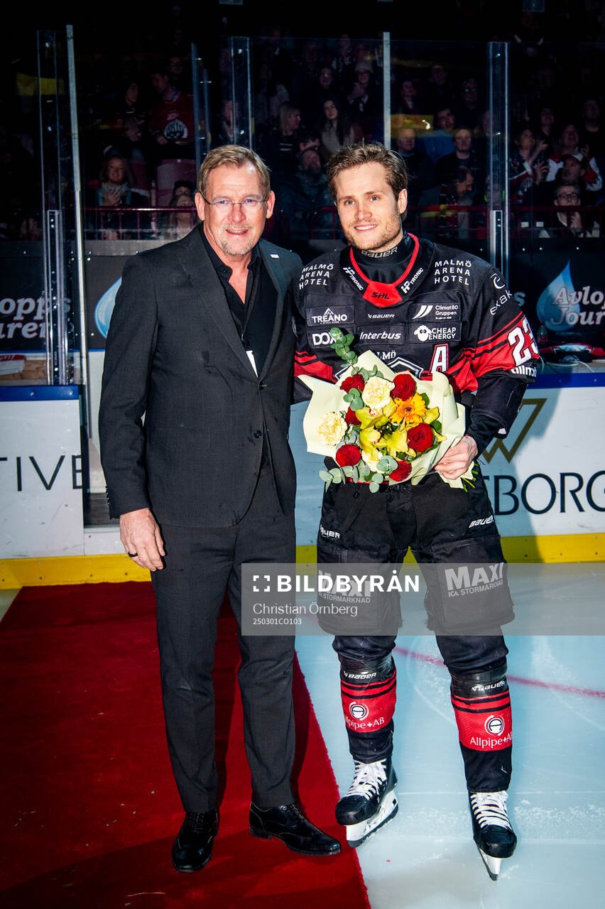 Christoffer Forsberg hyllades som Malmö Redhawks meste