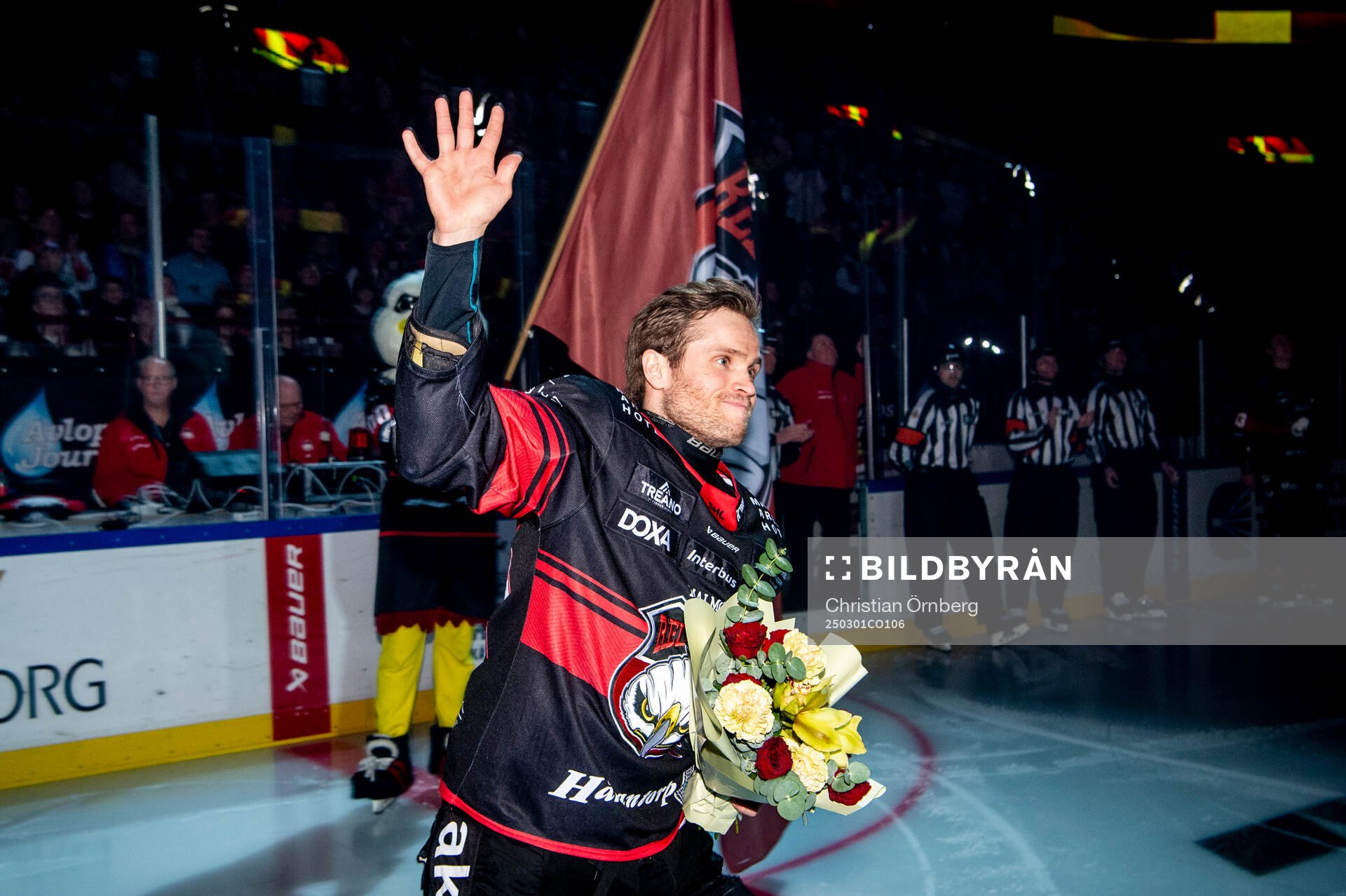 Christoffer Forsberg hyllades som Malmö Redhawks meste
