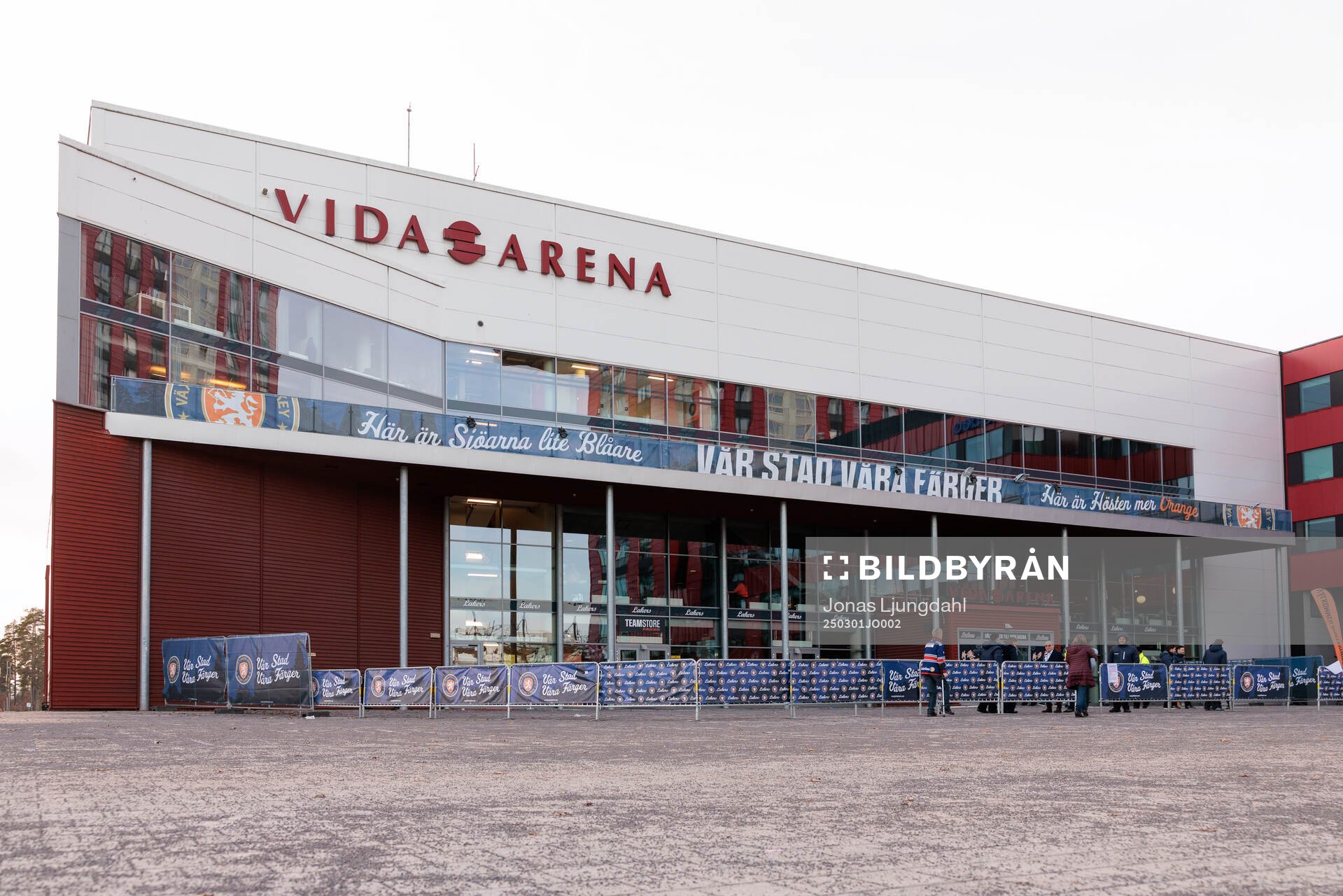 Exteriör vy av Vida arena