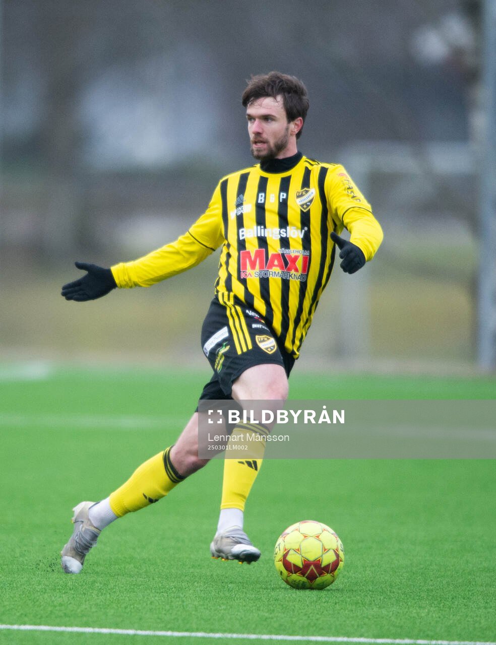IFK Hässleholms Philippe Simon Edmonds i träningsmatchen