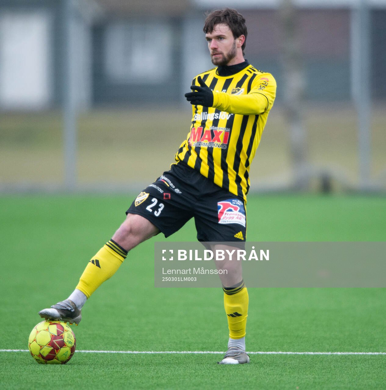 IFK Hässleholms Philippe Simon Edmonds i träningsmatchen