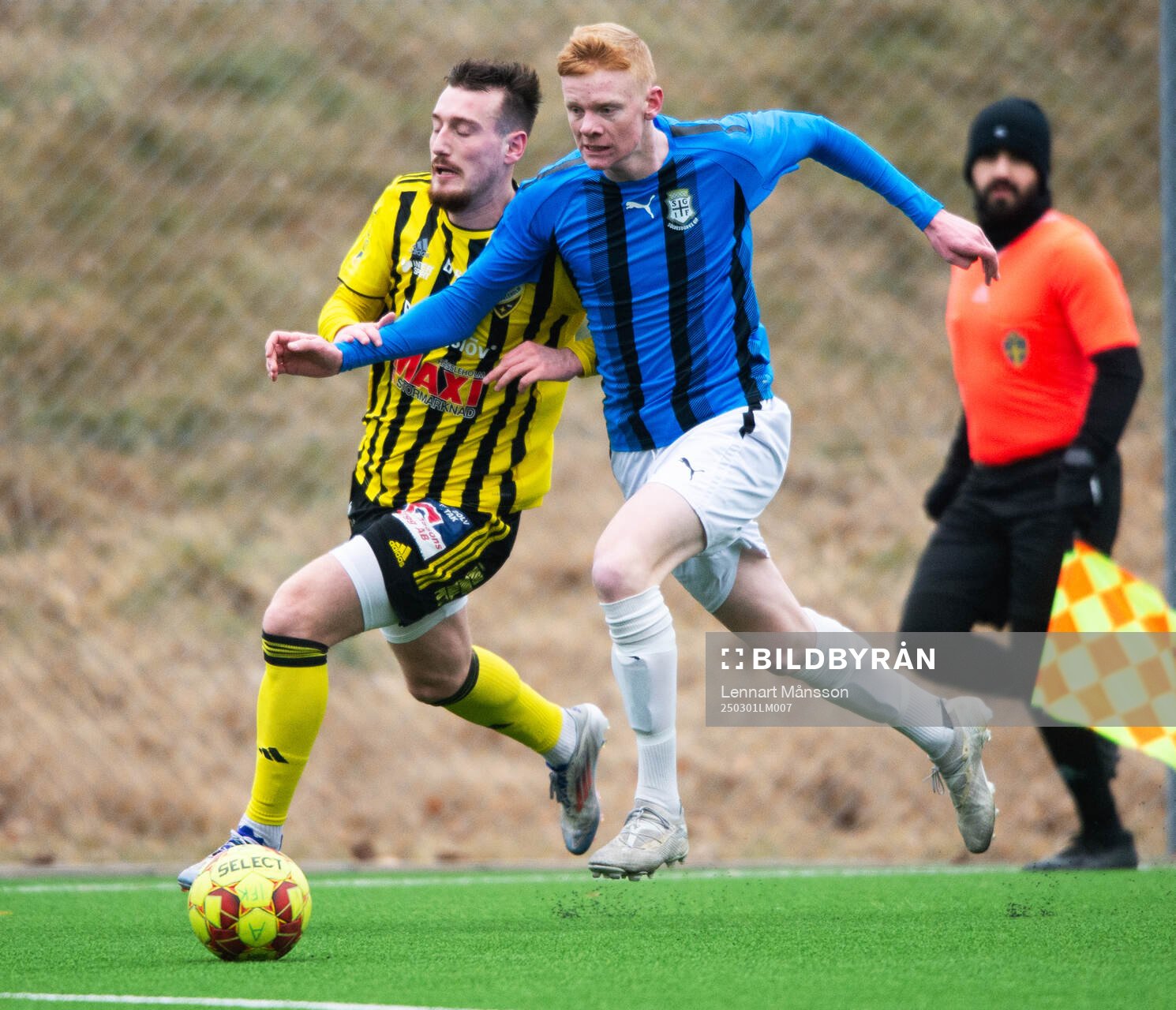 Sölvesborgs Willian Klevendal och IFK Hässleholms Erjon