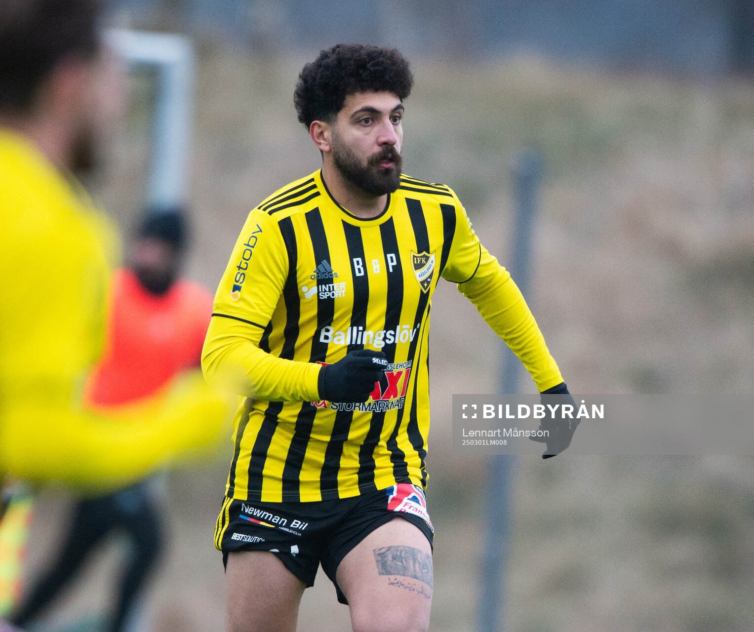 IFK Hässleholms Waseem Jafleh i träningsmatchen mellan