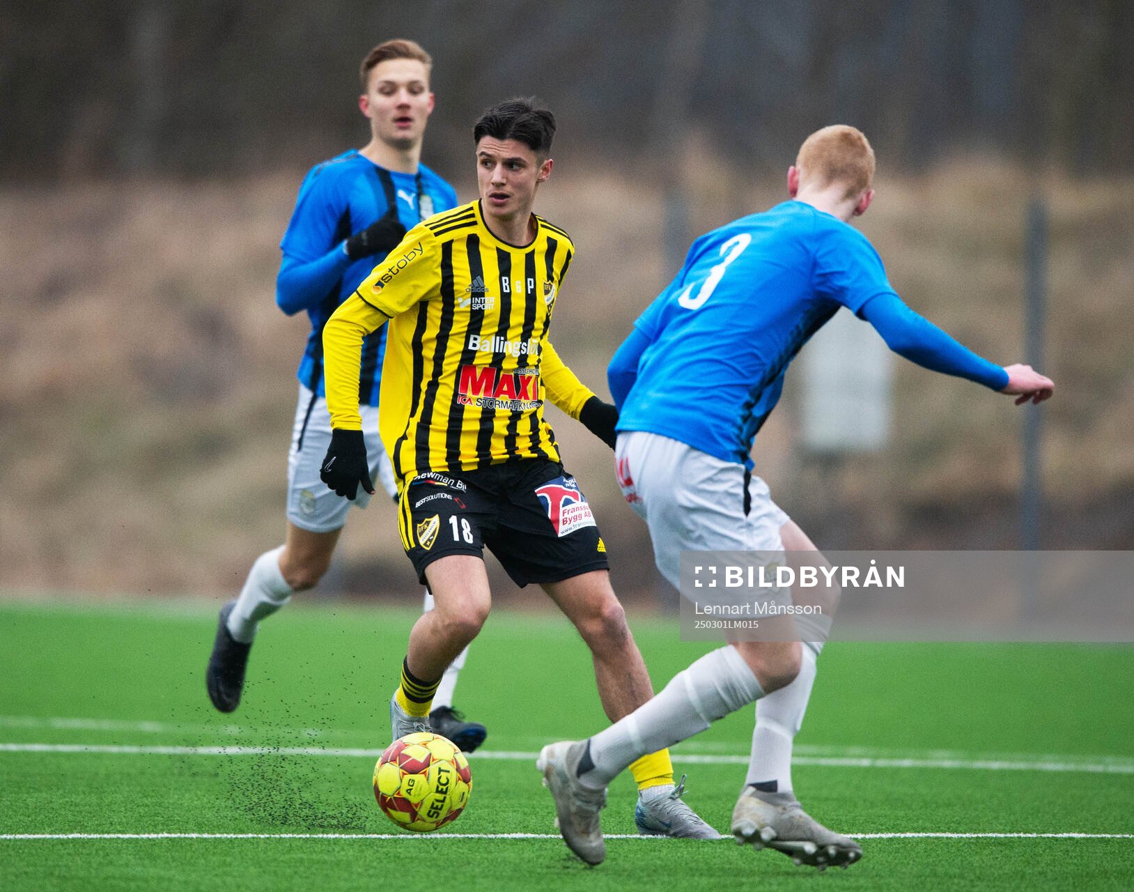 IFK Hässleholms 2-målsskytt Leon Skala i träningsmatchen