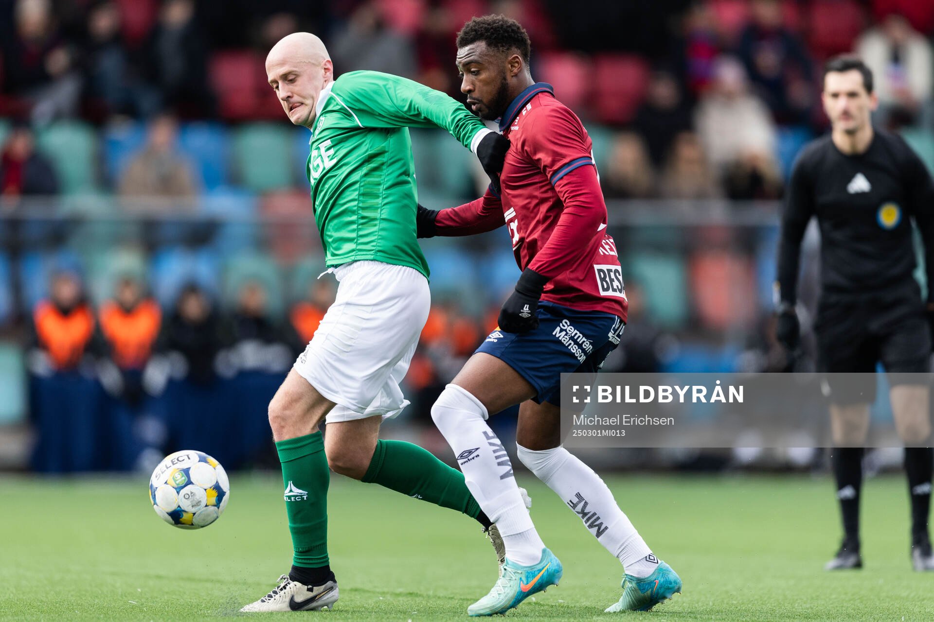 Brages Anton Lundin och Örgrytes Haladj Maidou Keita