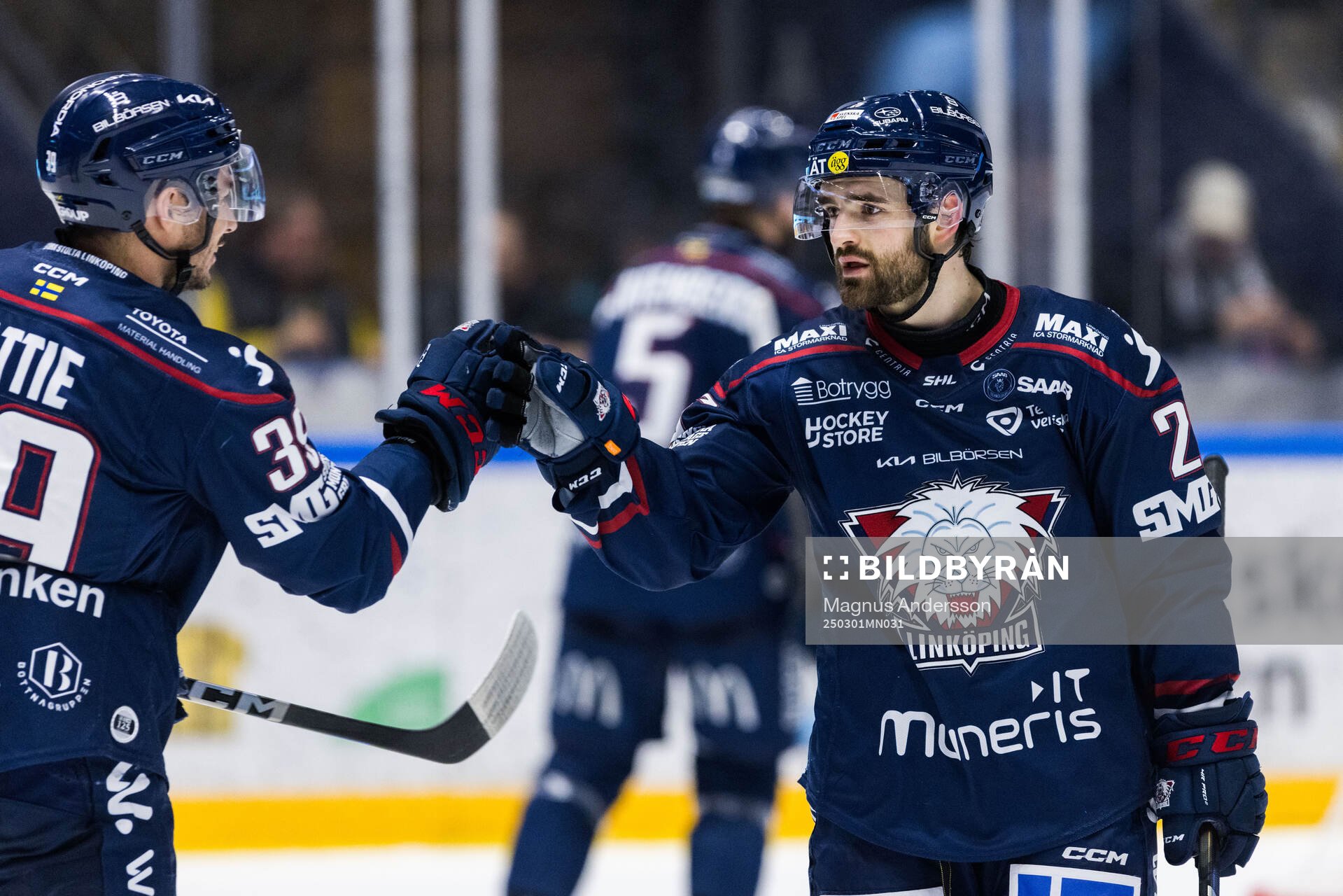 Linköpings Max Martin jublar 1-1