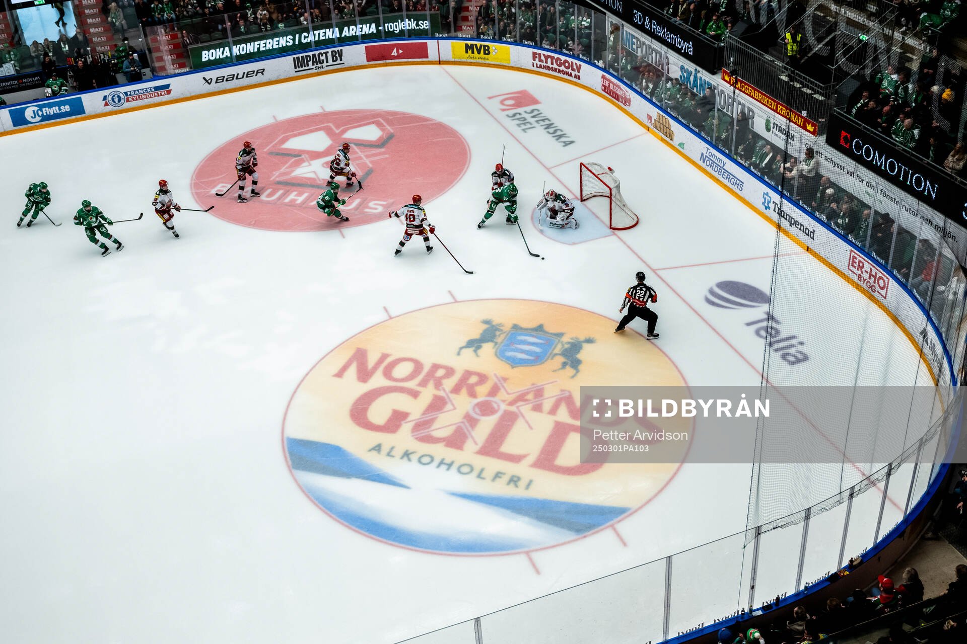 Norrlands Guld reklam i isen