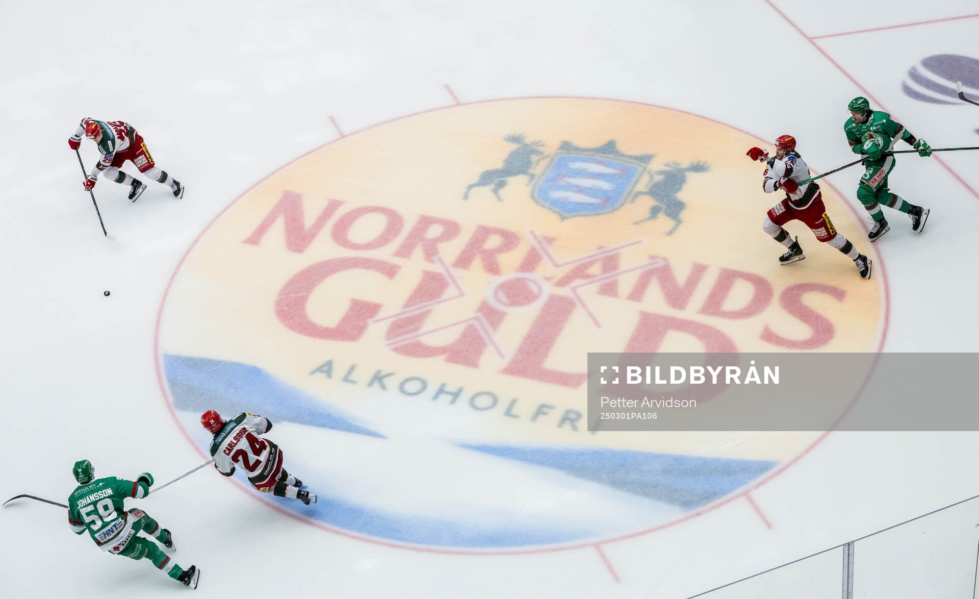Norrlands Guld reklam i isen