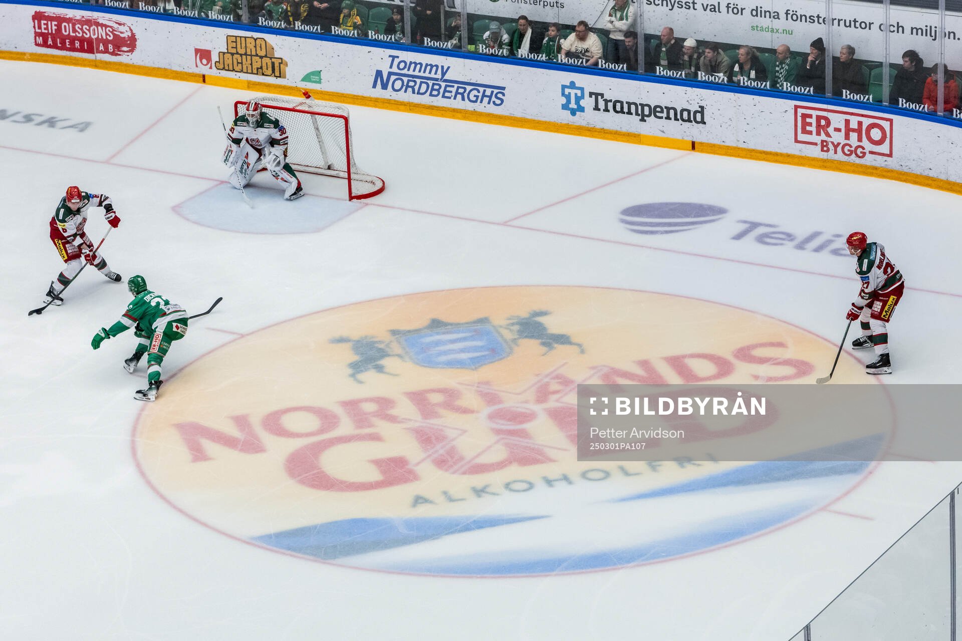 Norrlands Guld reklam i isen