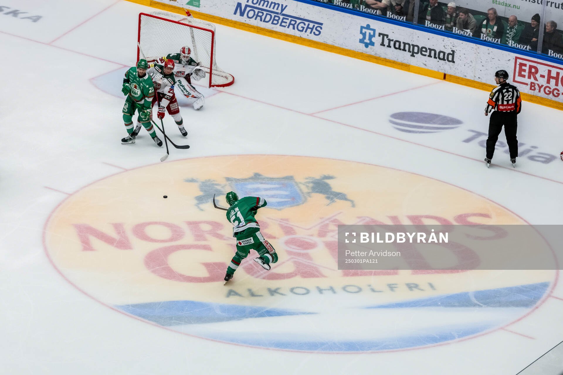 Norrlands Guld reklam i isen