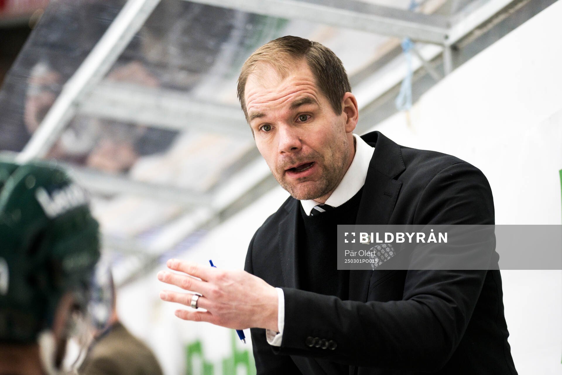 Färjestads tränare Thomas Mitell