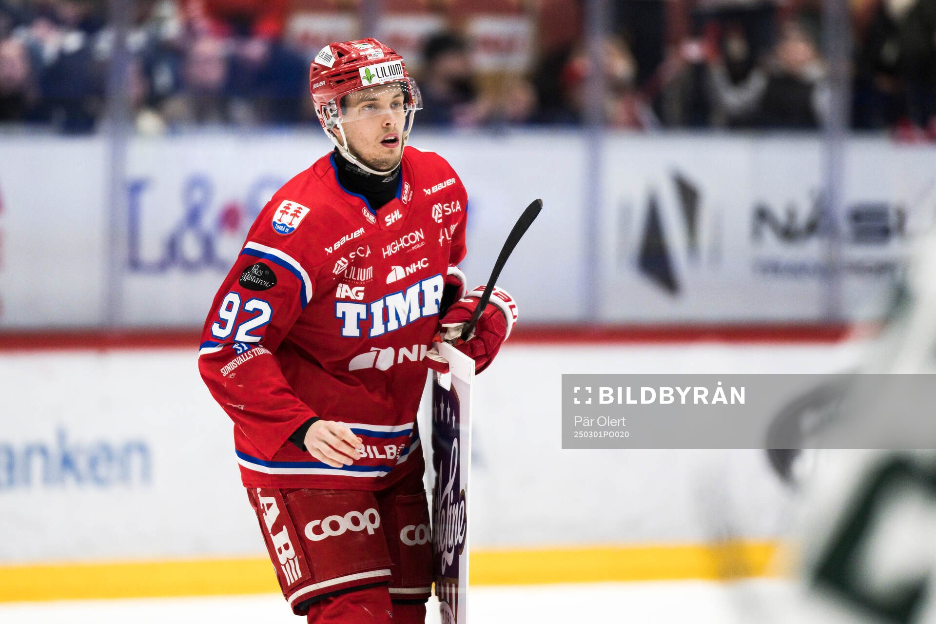 Timrås Anton Lundmark jublar