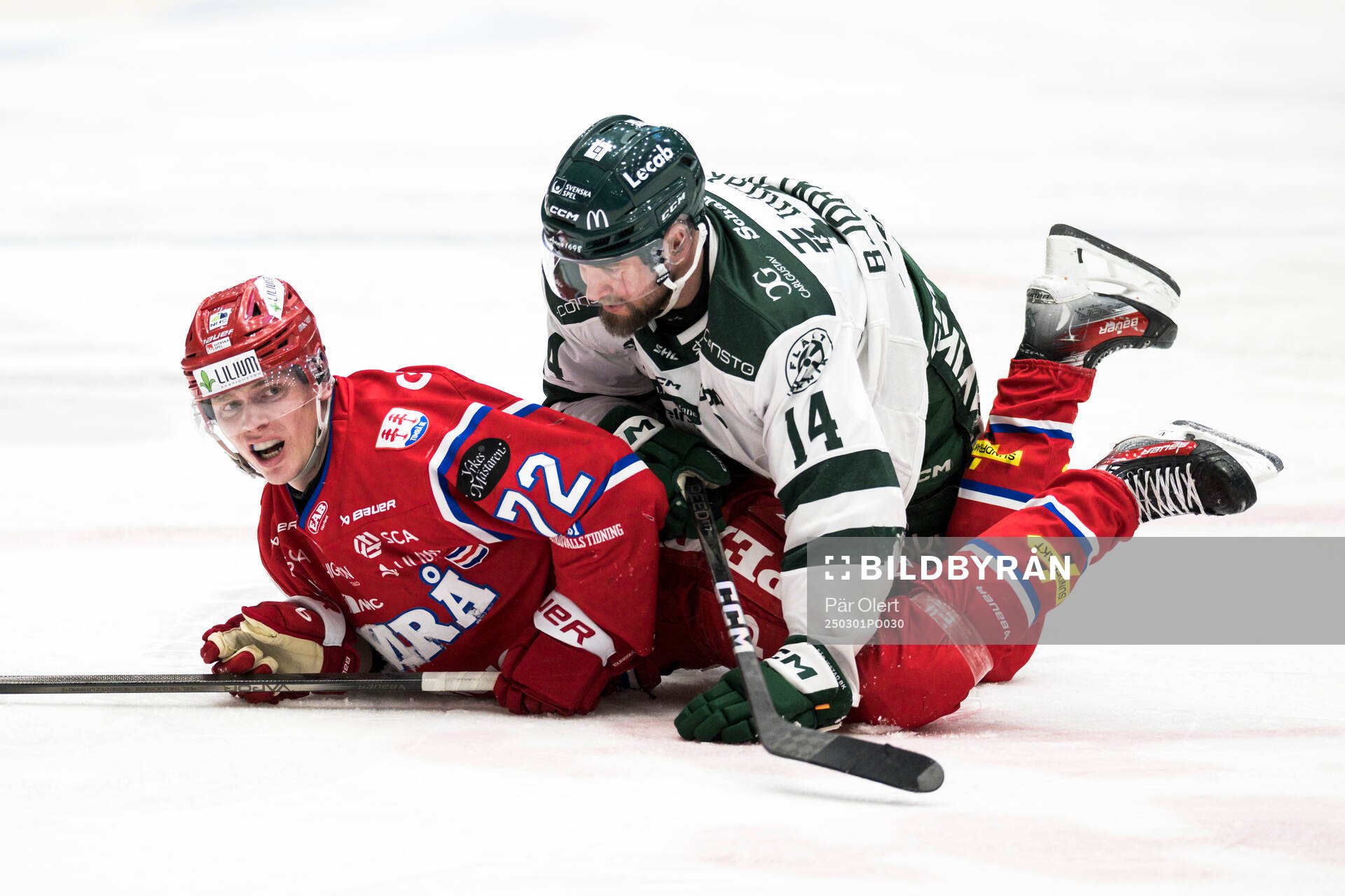 Timrås Erik Walli Walterholm och Färjestads Henrik