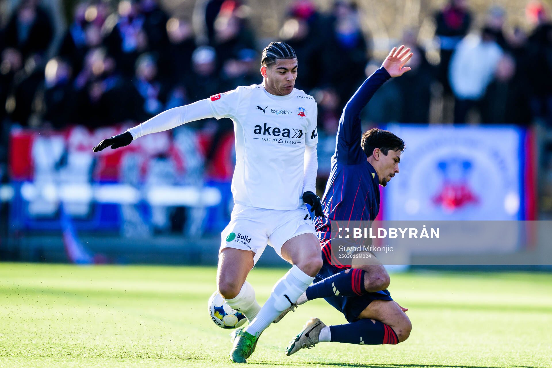 Helsingborgs Milan Silva Rasmussen och Östers Lukas