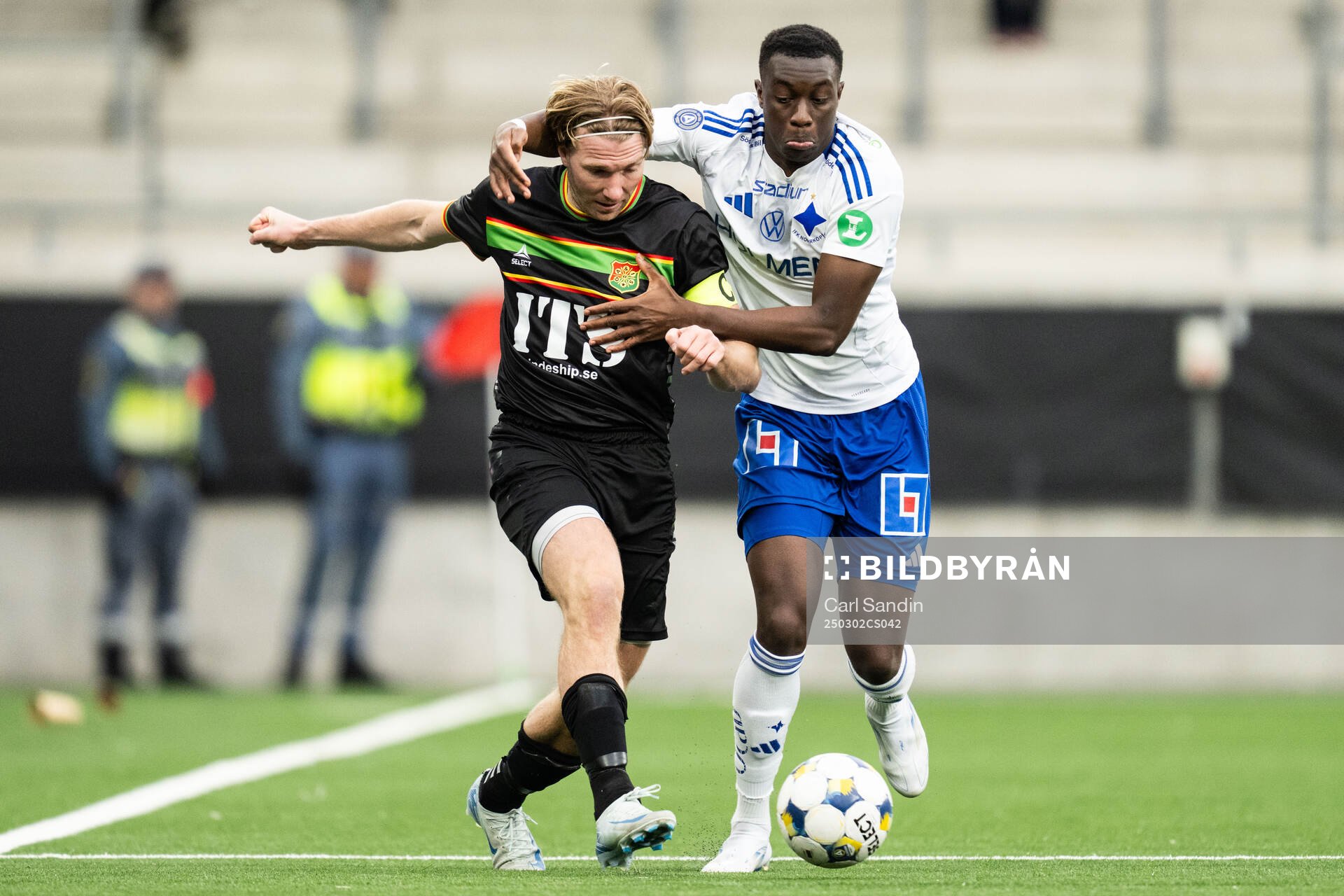 GAIS August Wängberg och IFK Norrköpings Yahya Kalley